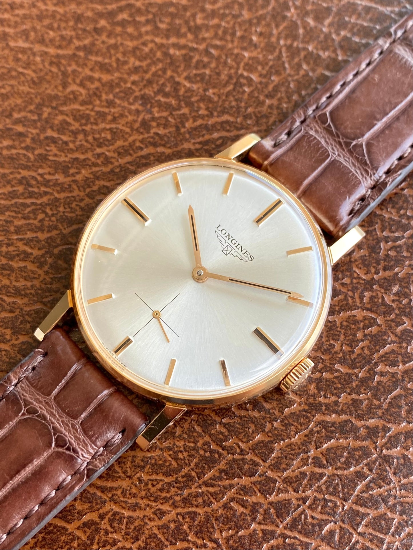Longines 30L Or Rose 18k 750/1000 Montre Vintage Mécanique NOS 1960