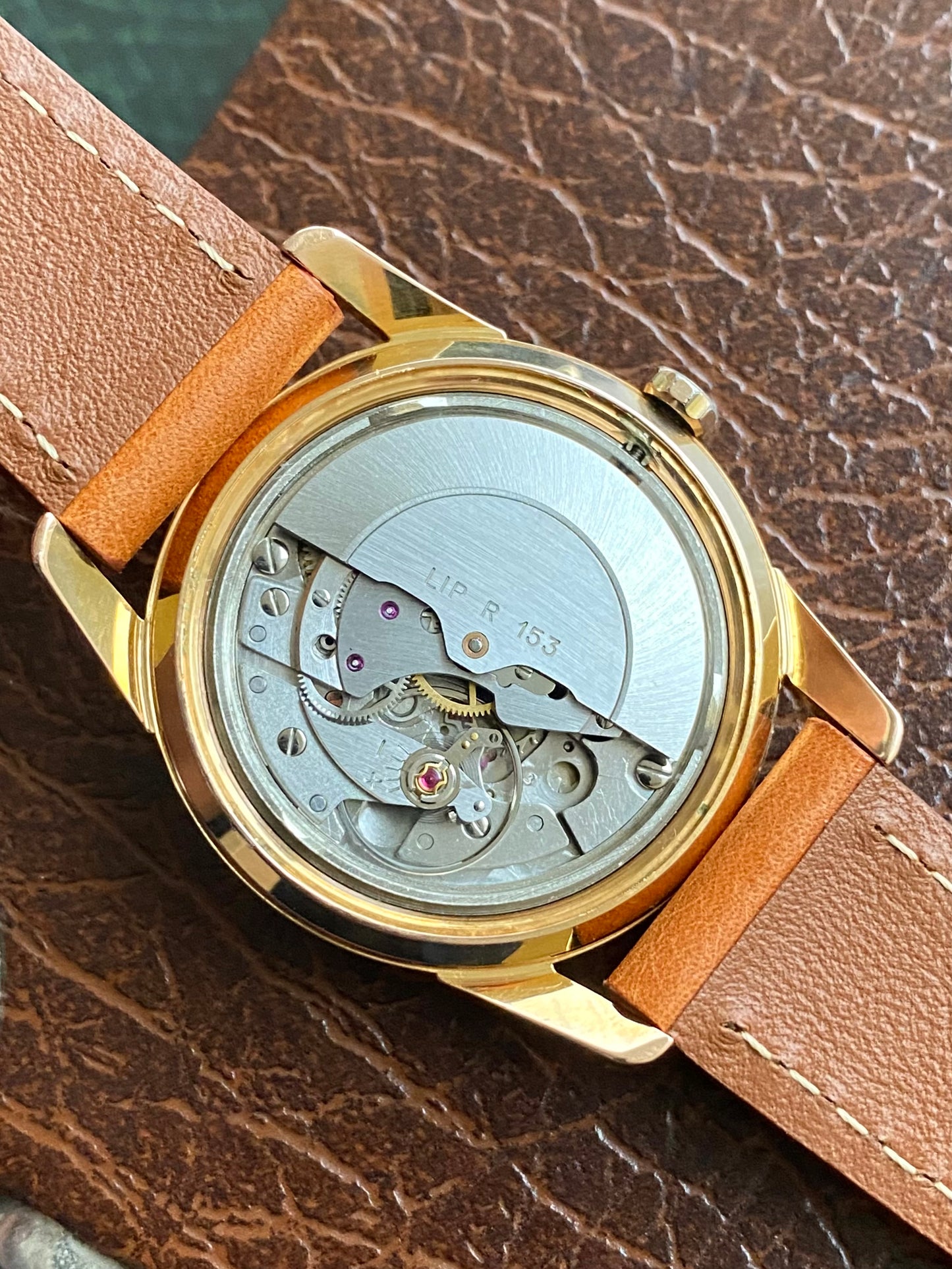 LIP Himalaya Automatic R153 Montre Vintage Mécanique Plaqué Or France 1960