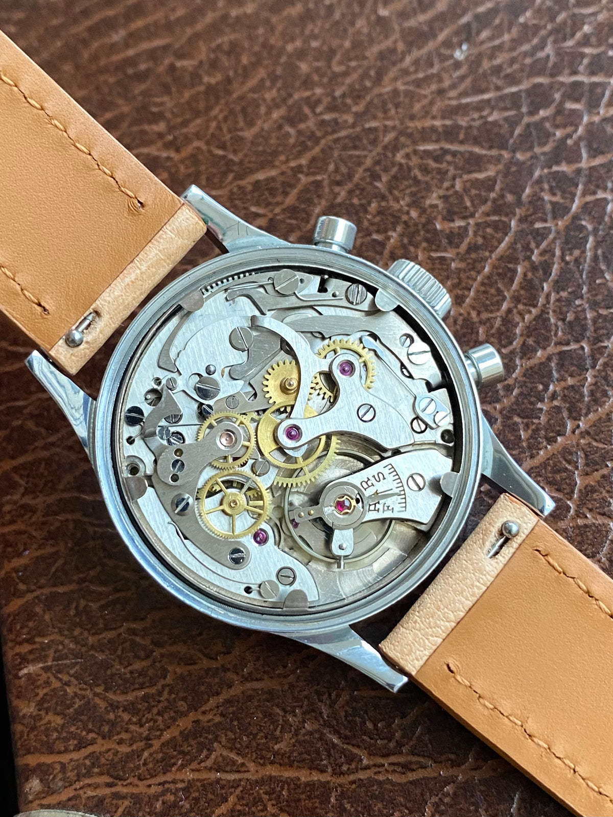 Leonidas Fab. Suisse Chronographe Landeron 48 - Pré Heuer Montre Vintage Mécanique 1940