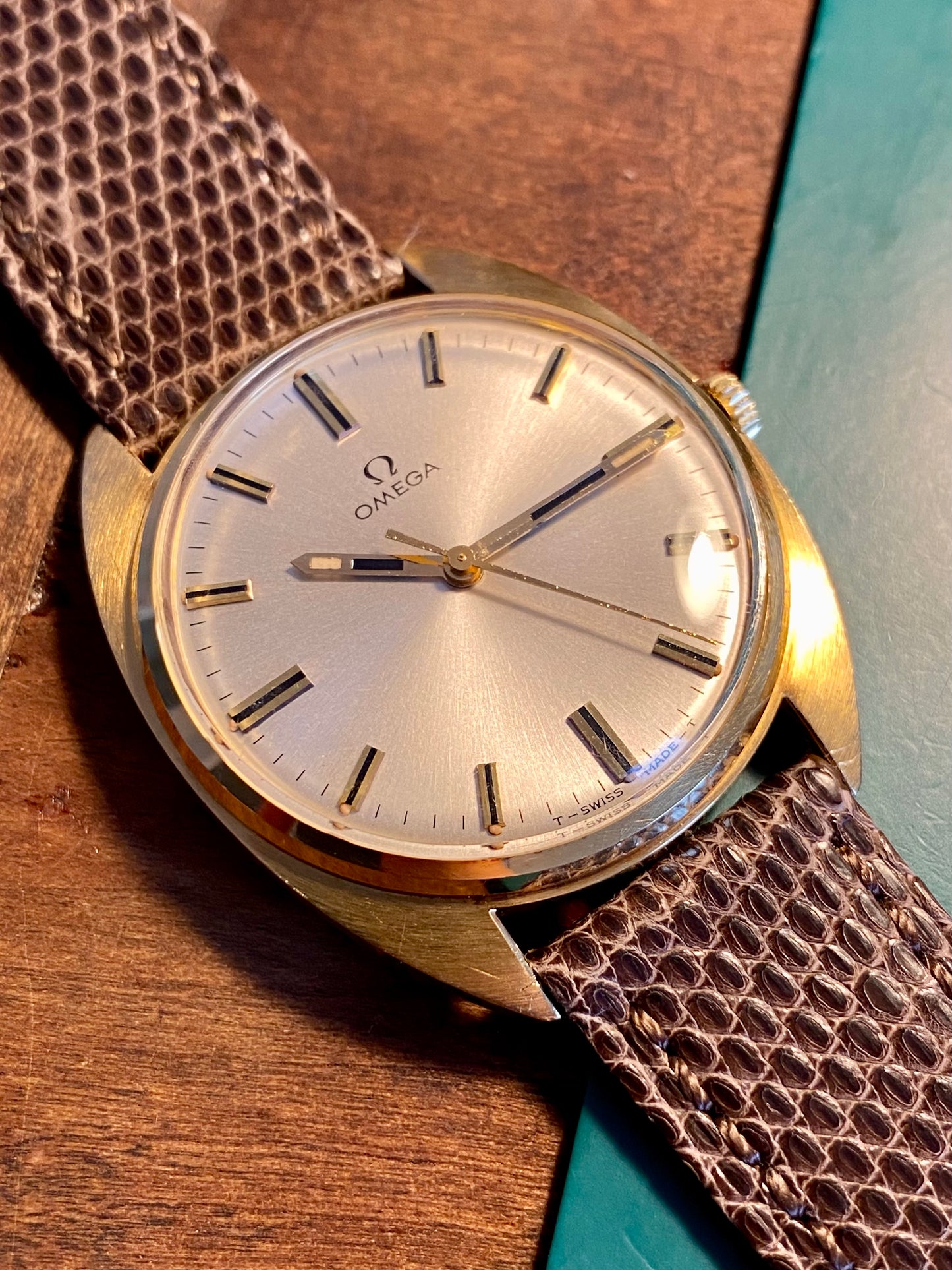 Omega 18k 750/1000 Or Jaune 131-90001 Montre Vintage Cal.601 Mécanique 1969
