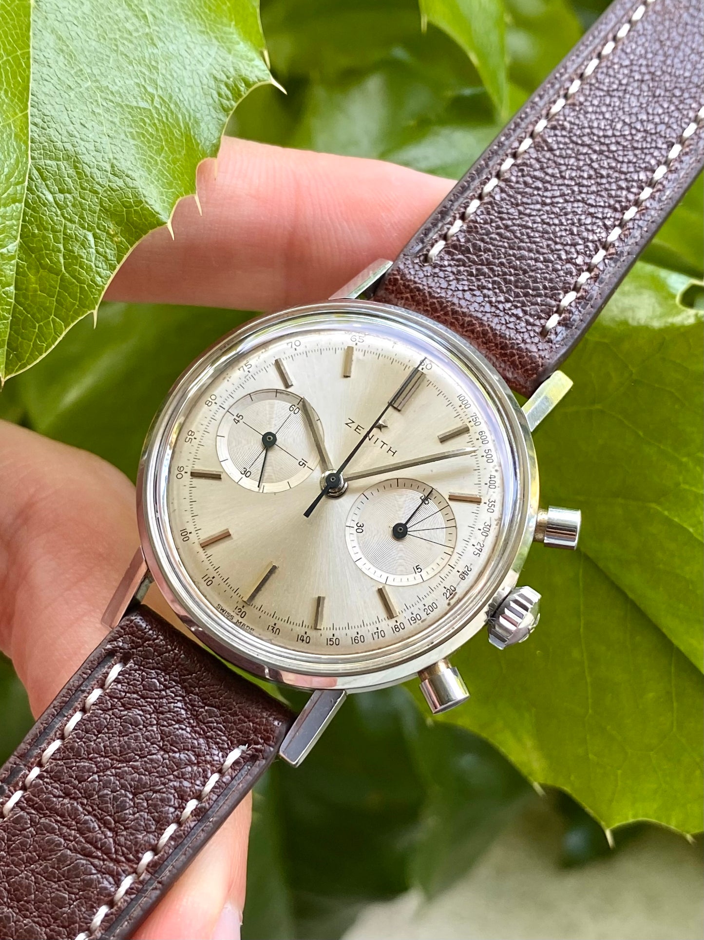 Zenith Sporto Chronographe Calibre 136D Montre Vintage Mécanique - 1964