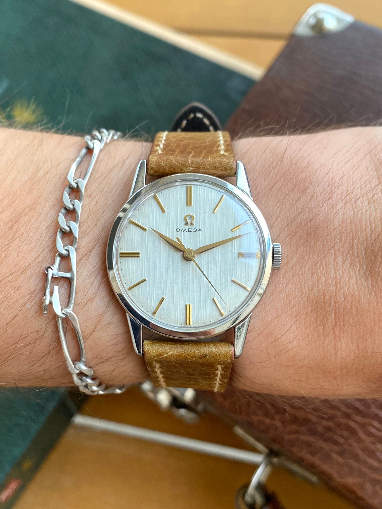 Omega Cal.285 - Montre Vintage Mécanique Ref.14714-1SC Acier - Cadran LIN 1960