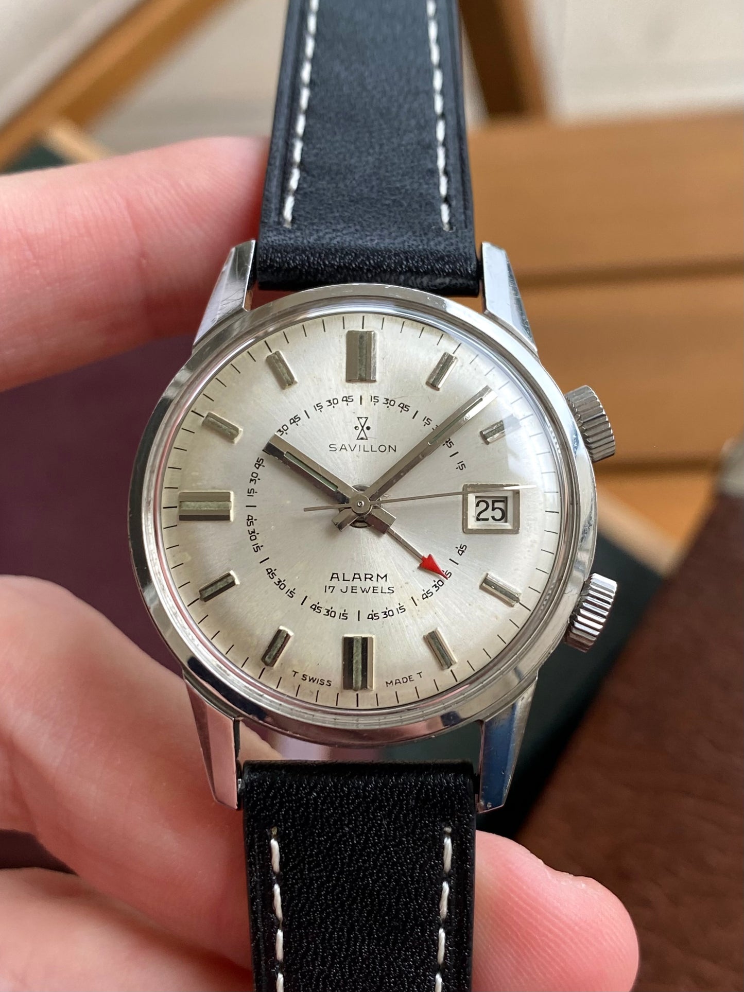 Savillon Alarm Montre Vintage Sonnerie Mécanique - Cal. As1568 Suisse - 1960