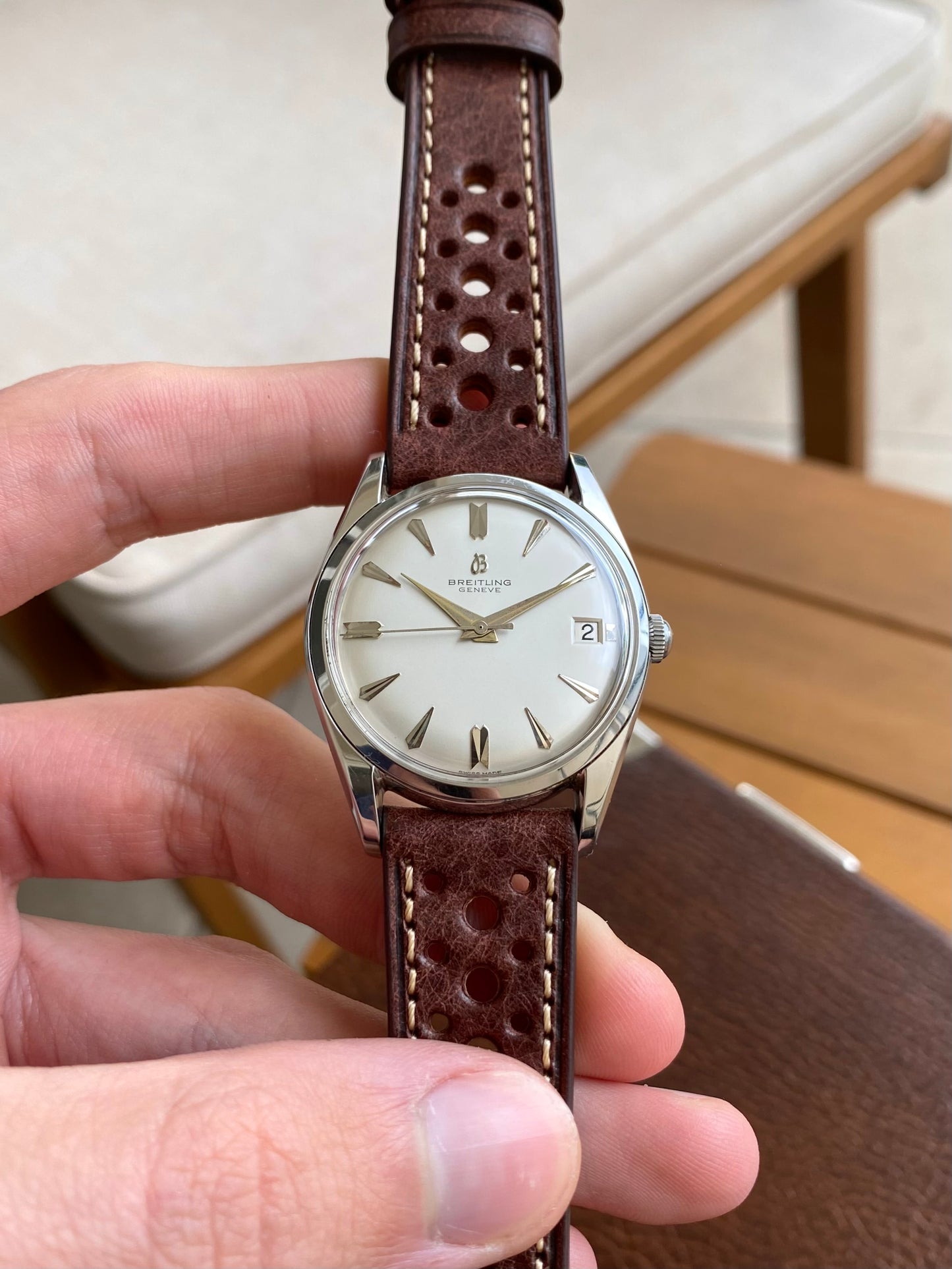 Breitling  Genève Ref.4001 - Montre Vintage Suisse Mécanique Venus 227 - 1960