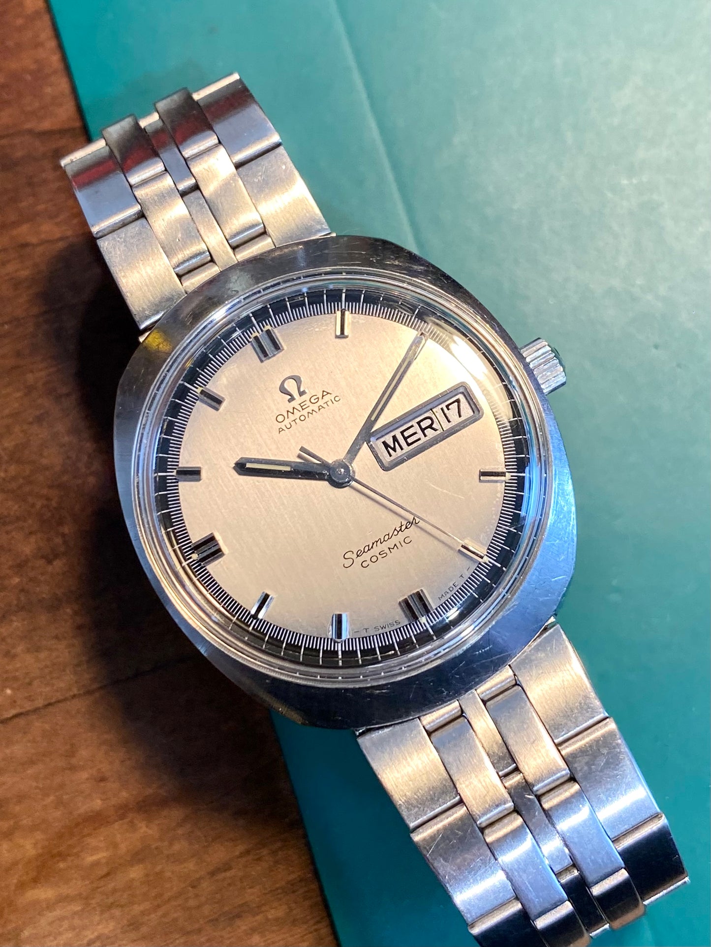 Omega Seamaster Cosmic Automatic Cal. 752 Calendrier Jour / Date Montre Vintage 1969