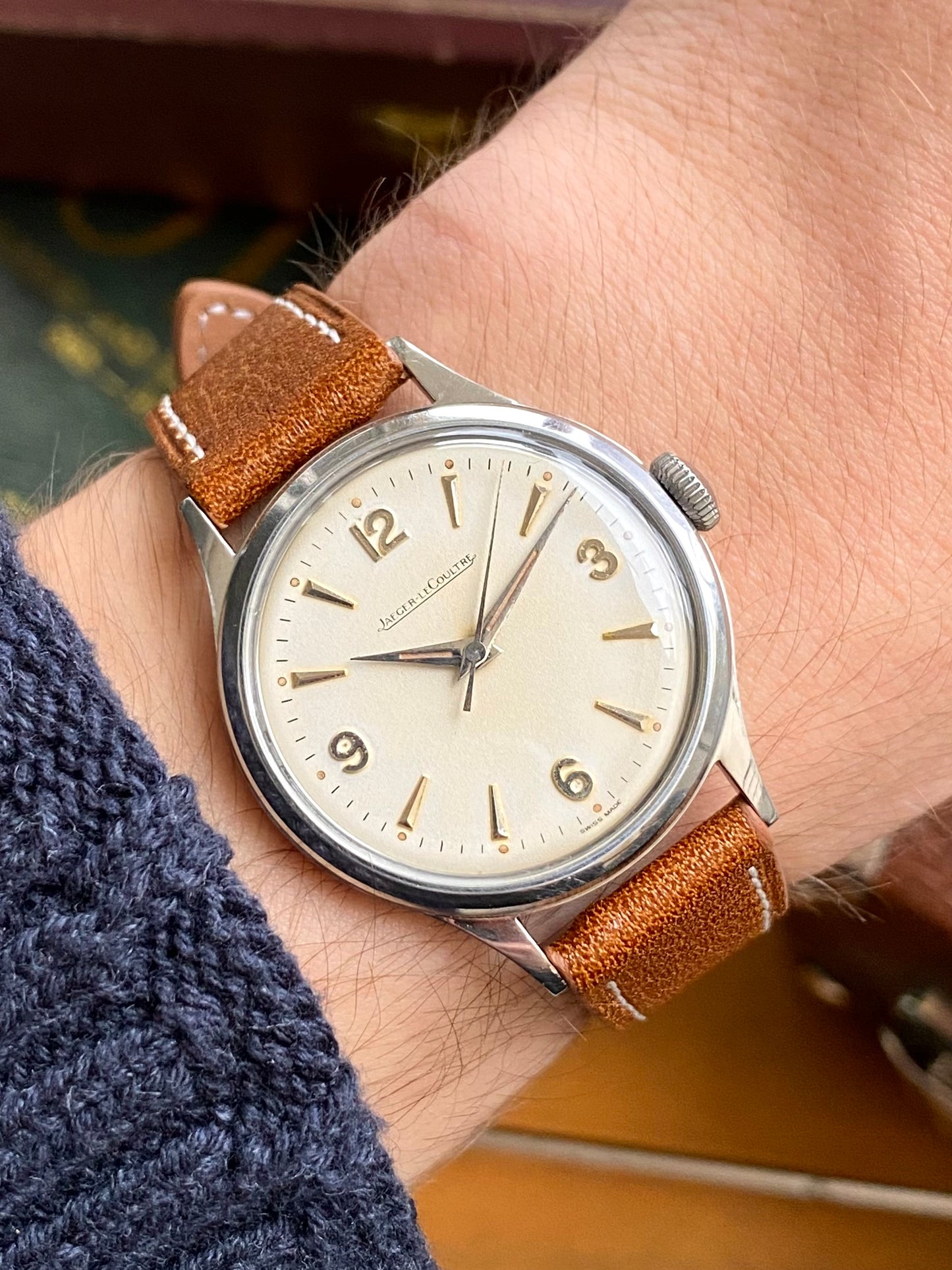 Jaeger-LeCoultre Calatrava - Montre Vintage Mécanique Suisse P478 Acier 1950