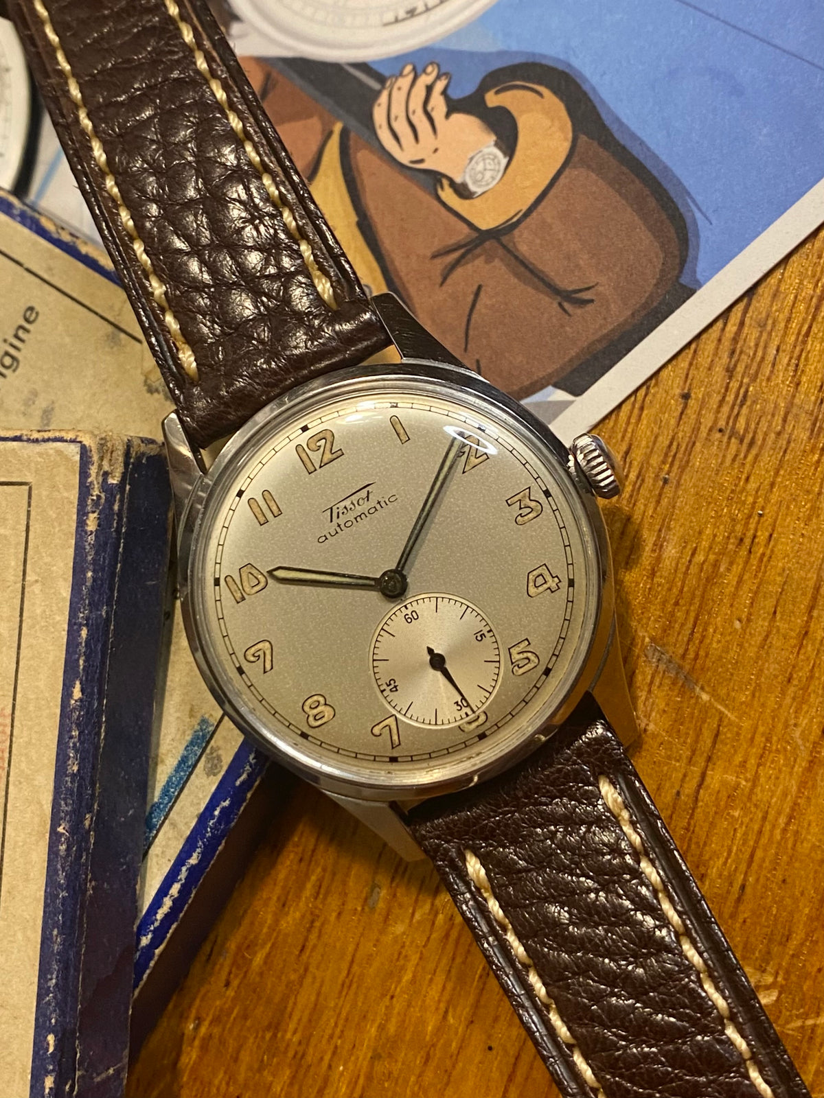 Tissot Bumper Automatic Ref. 6540-1 Montre Vintage Mécanique Acier 1940