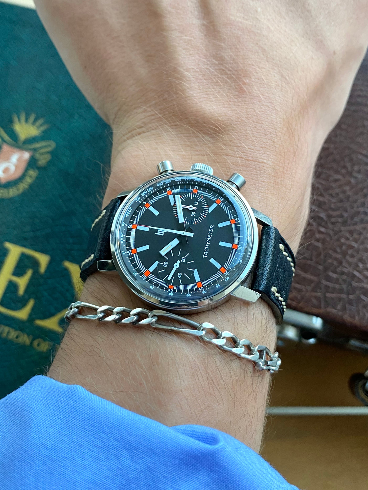LIP Genève Tachymeter Rallye Chronographe Sport - Montre Vintage Mécanique Automobile 1960