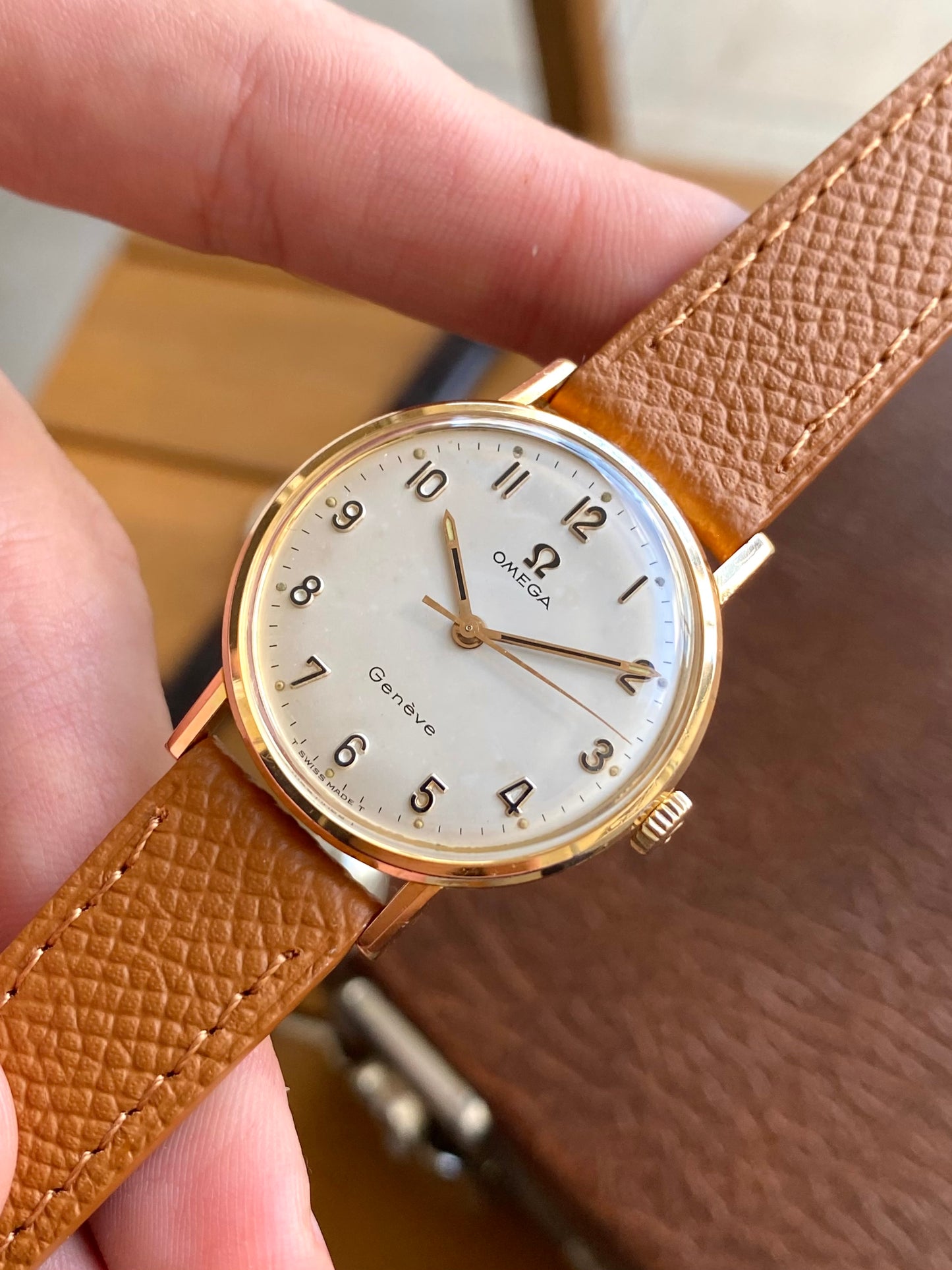 Omega Genève Cal.601 Plaqué Or Montre Vintage Mécanique Ref. 131.018 - 1967