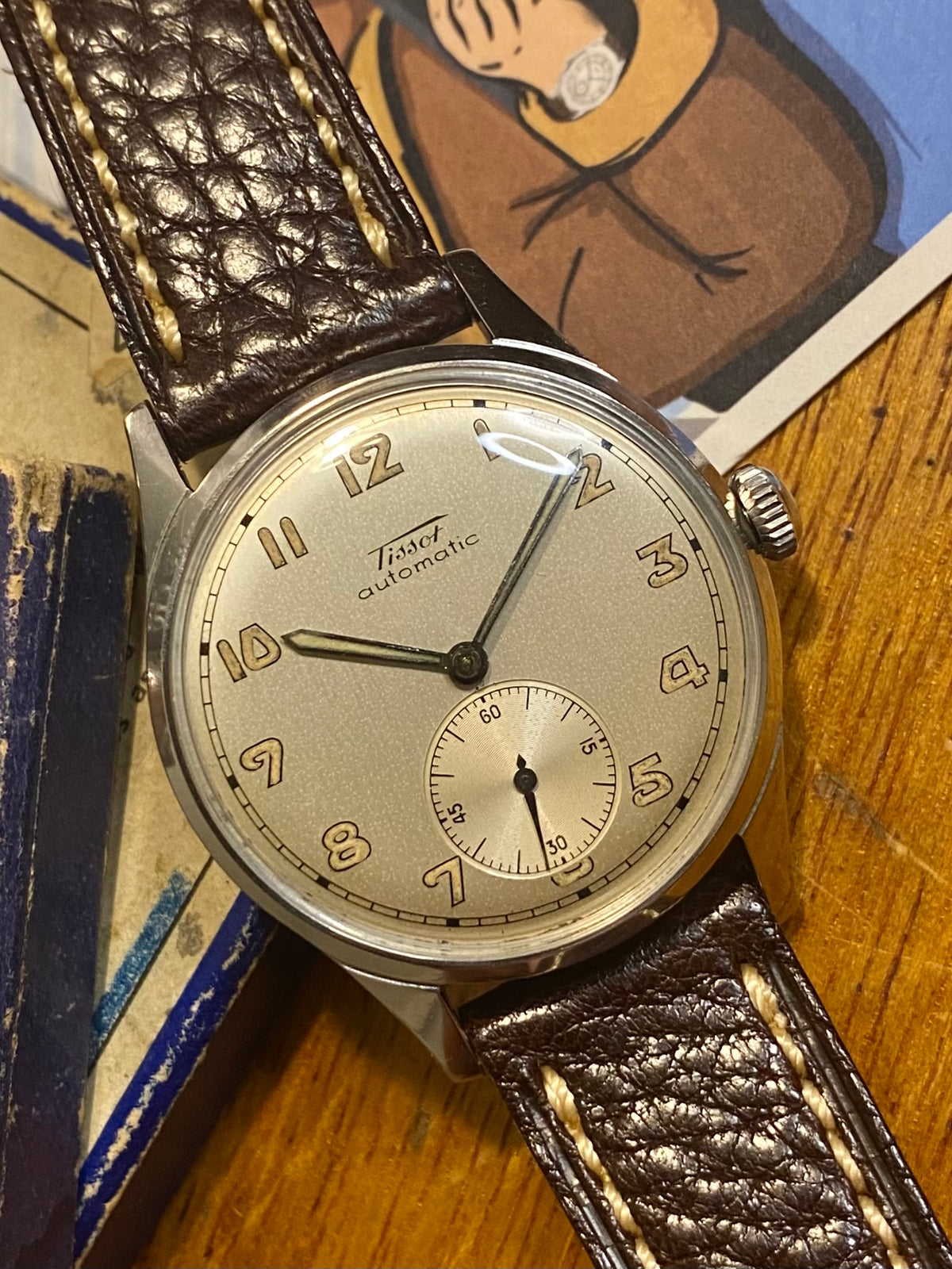 Tissot Bumper Automatic Ref. 6540-1 Montre Vintage Mécanique Acier 1940