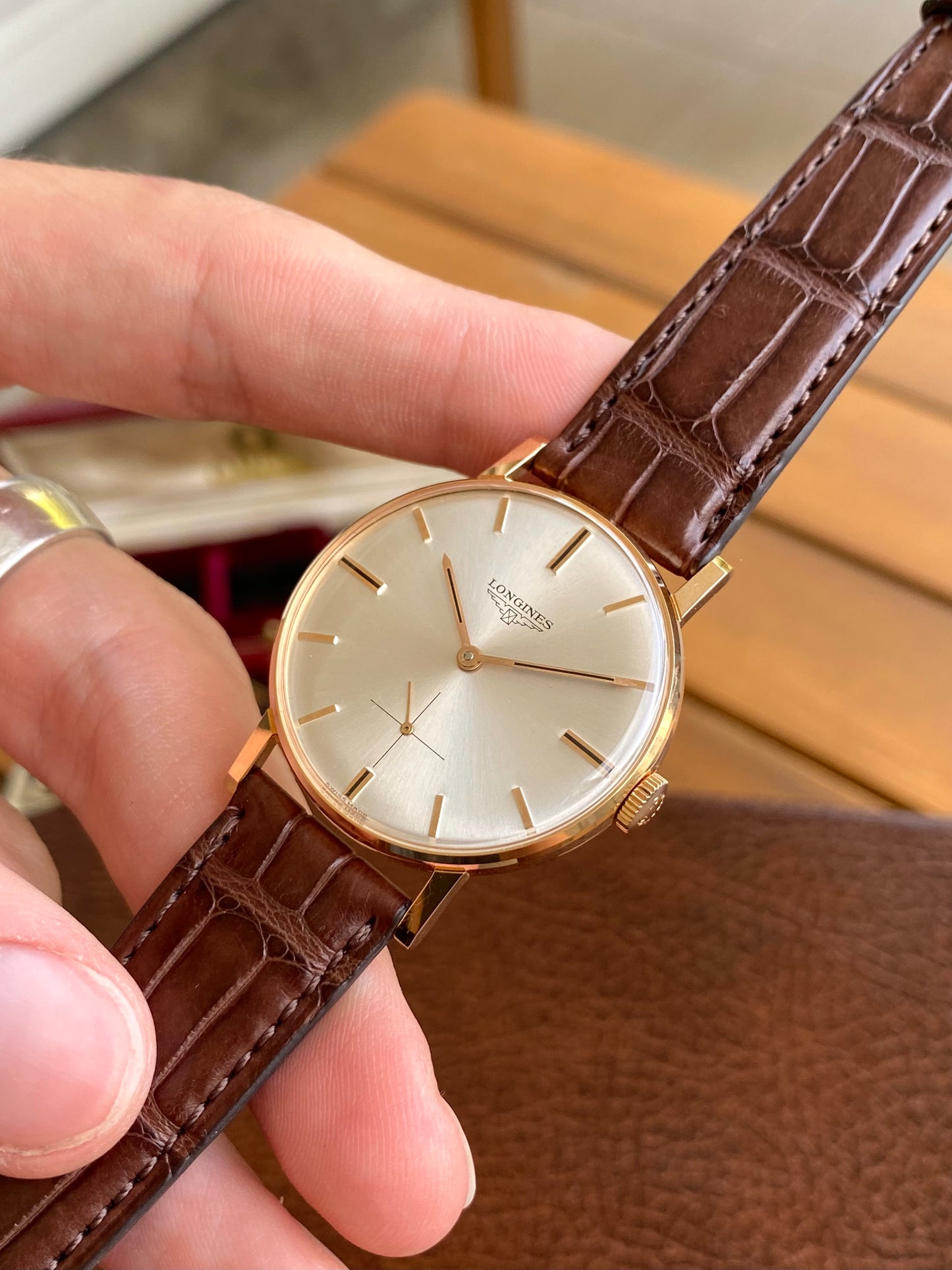 Longines 30L Or Rose 18k 750/1000 Montre Vintage Mécanique NOS 1960