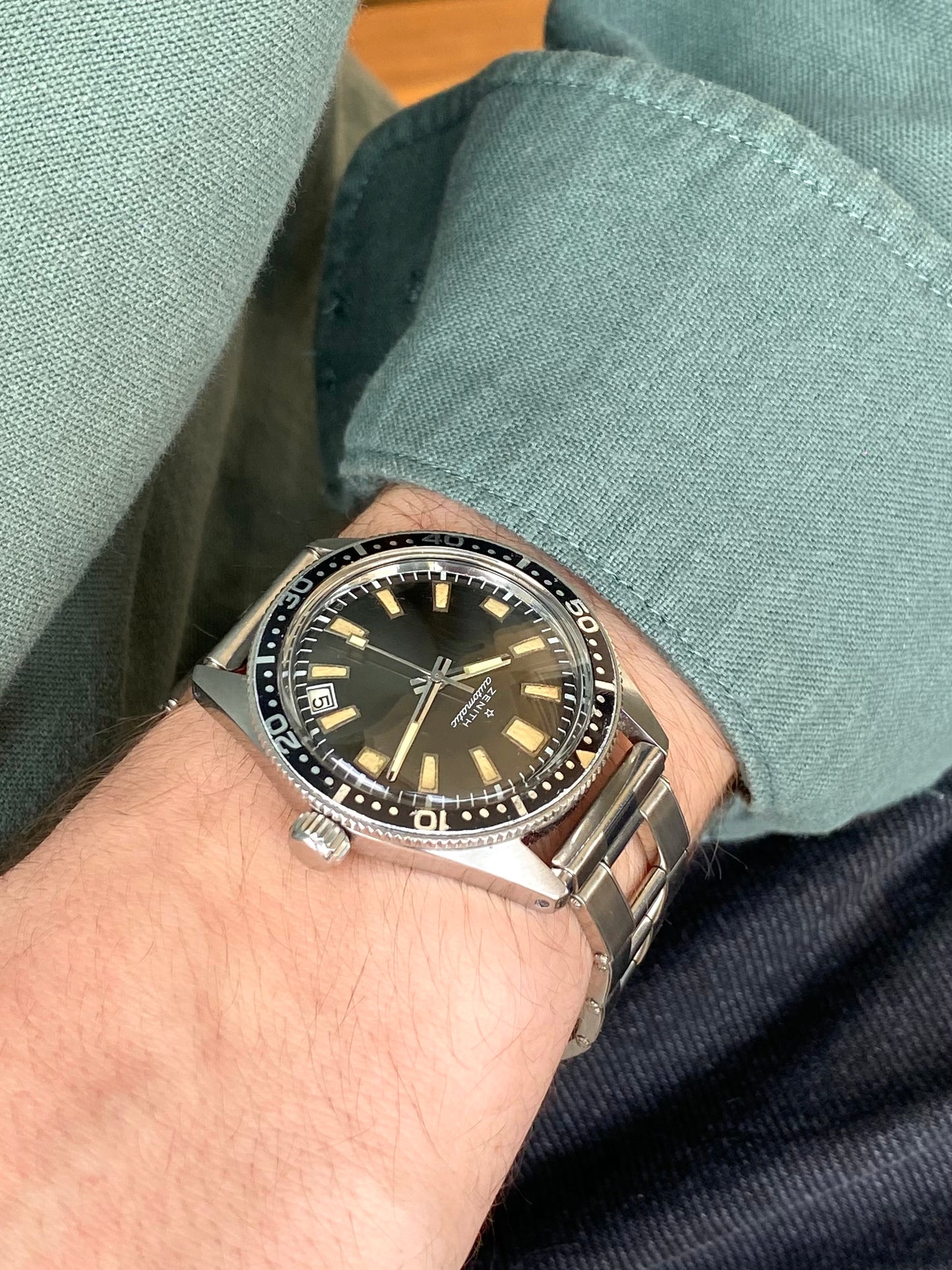 Zenith Skin Diver - Montre Vintage Plongée Automatic Cal. 2542PC 1960