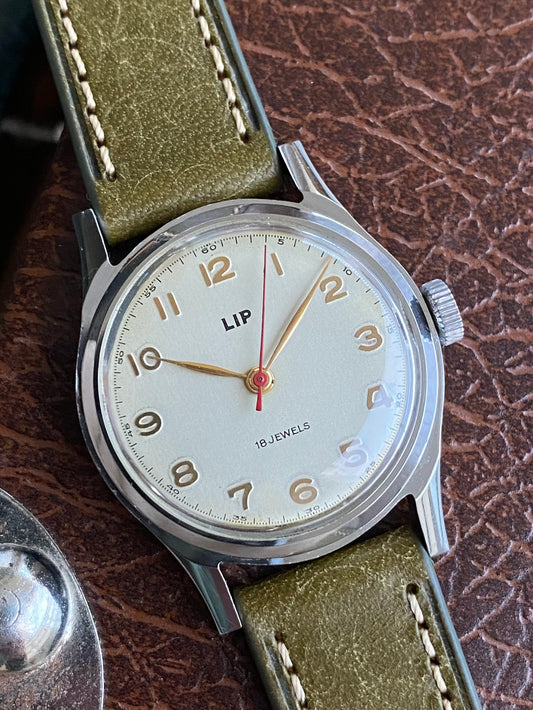 LIP France R25 - Montre Vintage Mécanique Acier 1940