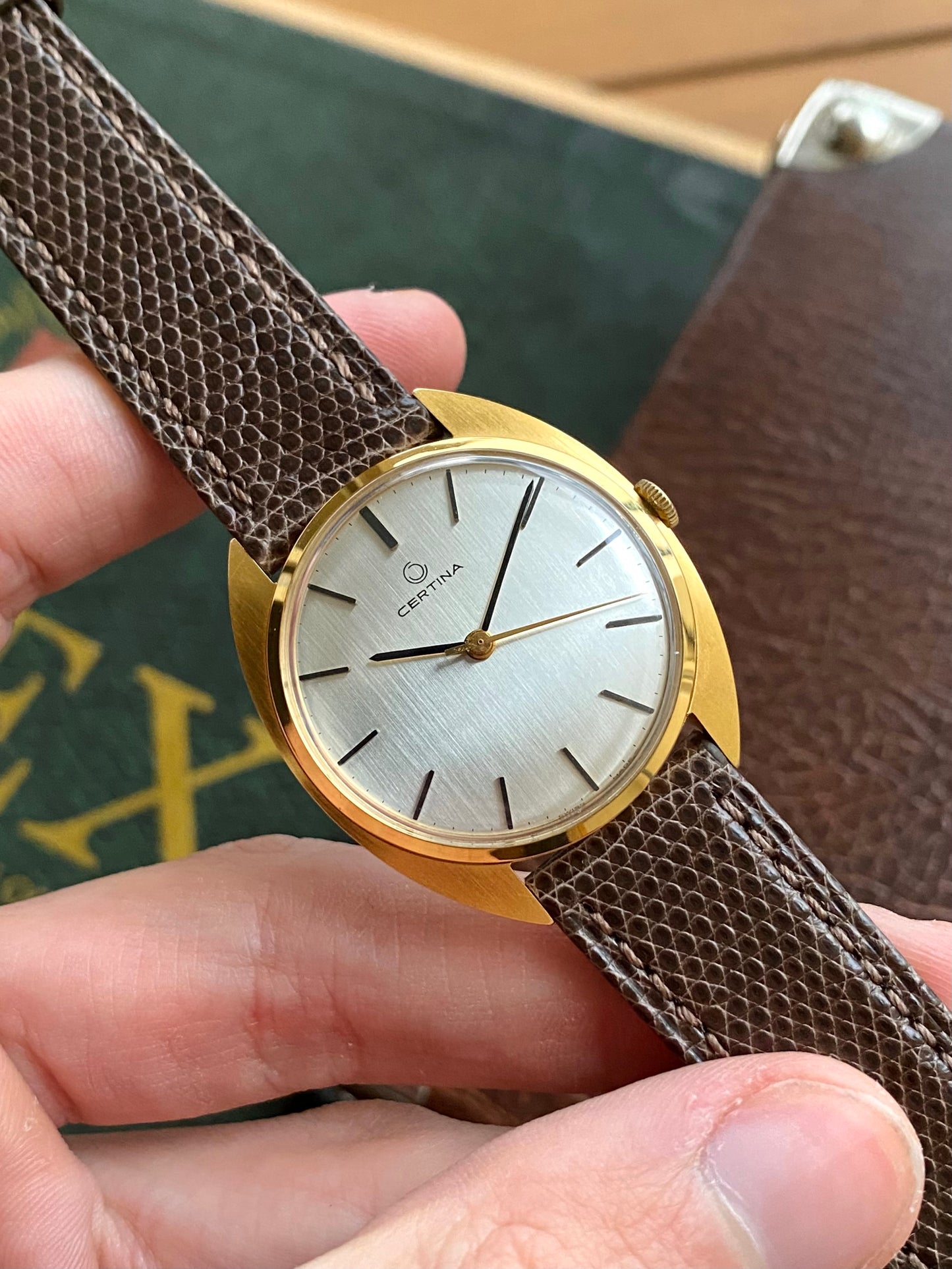 Certina NOS Neuve de Stock 23-36 Montre Vintage Mécanique Plaqué Or 1960