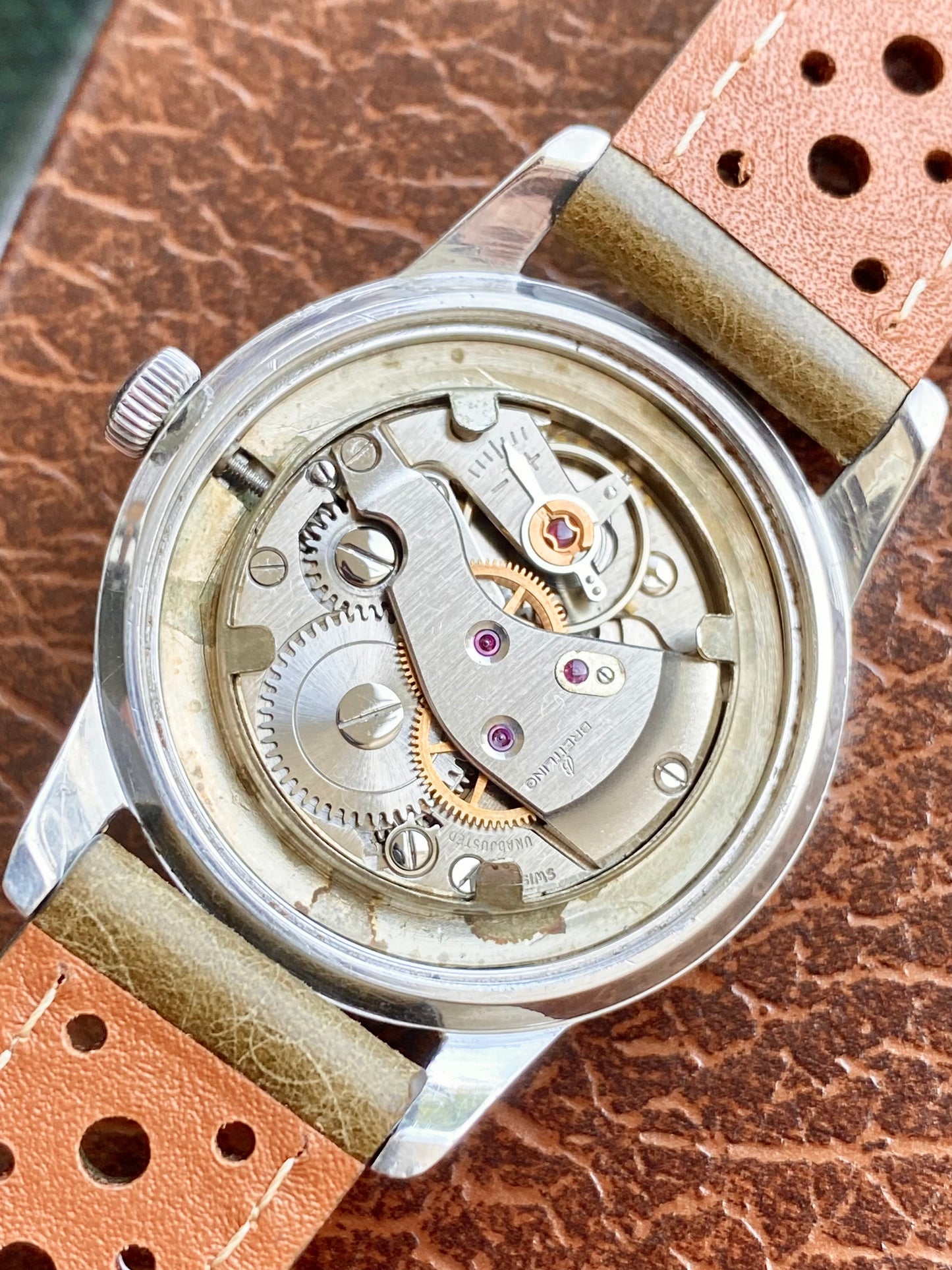 Breitling Genève 2907 - Montre Suisse Vintage Mécanique en Acier - Calibre FHF 28 - 1960