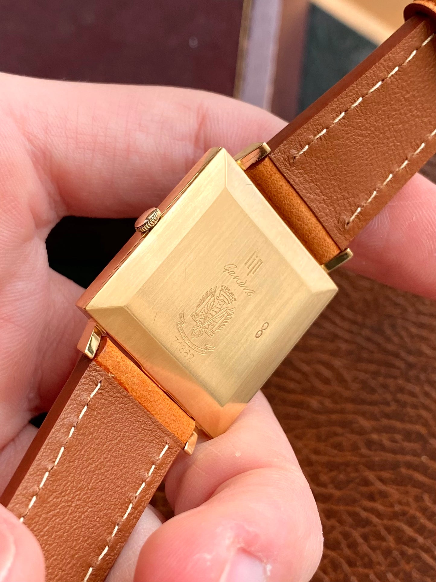 LIP Genève Or Rose 18k 750/1000 - Montre Vintage Carré Mécanique Cal.515 - 1960