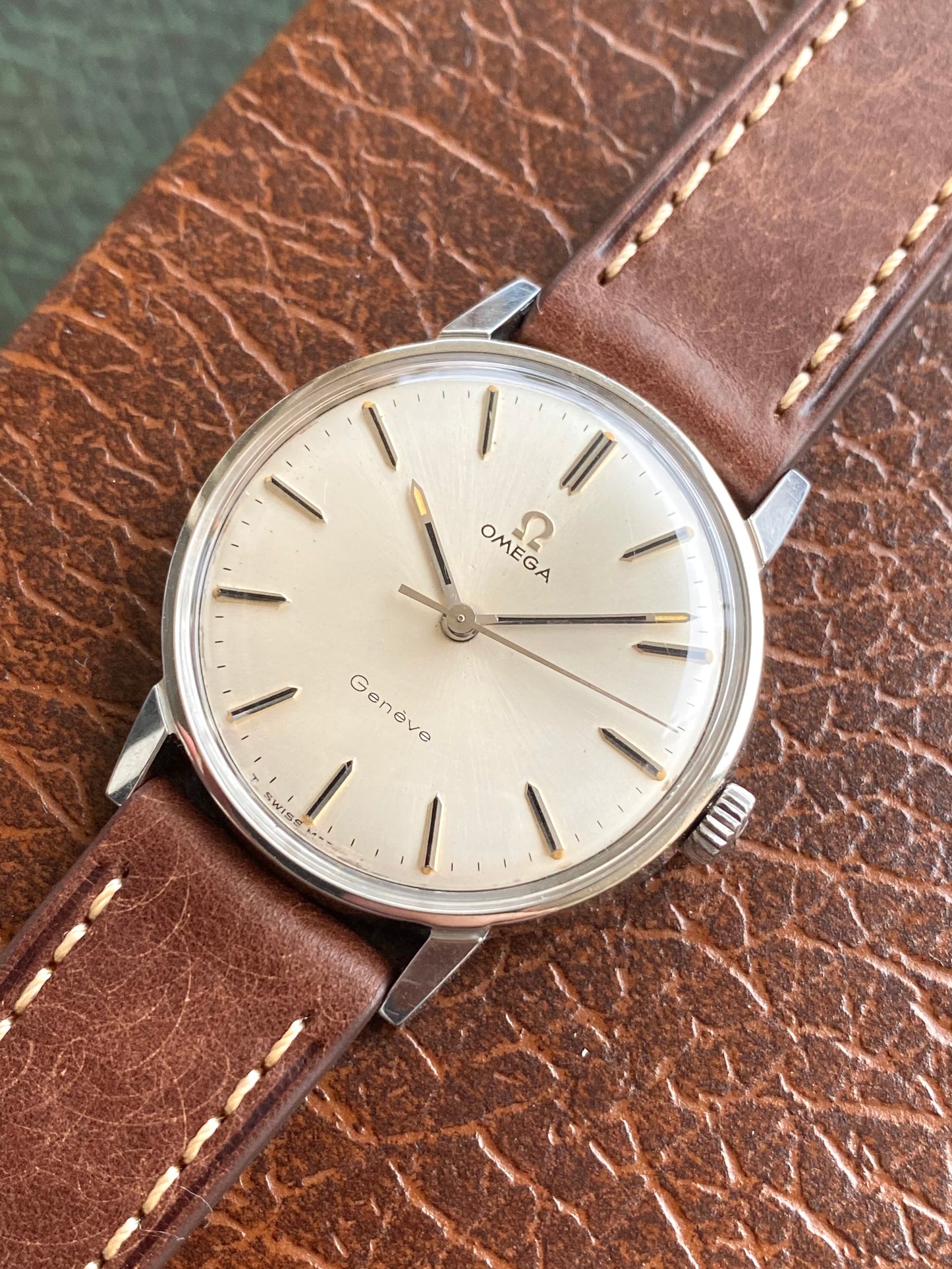 Omega Genève Transition Seamaster - Ref. 135.00011 Montre Vintage Mécanique Cal.601 Acier - 1967