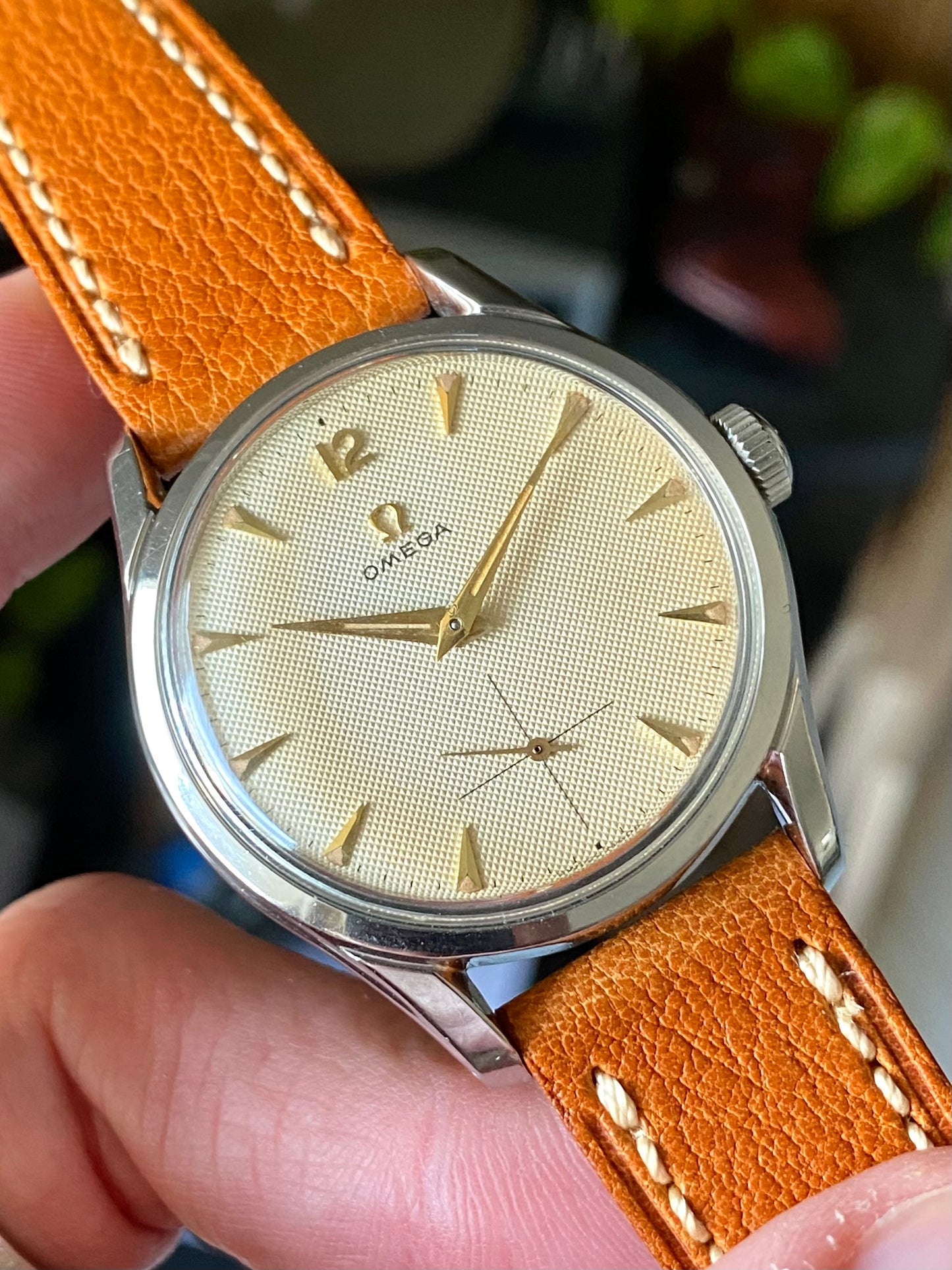 Omega Ref. 2639-13 Cal.266 Montre Vintage Mécanique Cadran HoneyComb - 1953