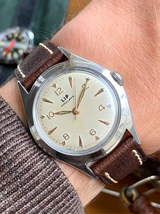 LIP Himalaya 1ère Génération R25 Montre Vintage Mécanique France 1950