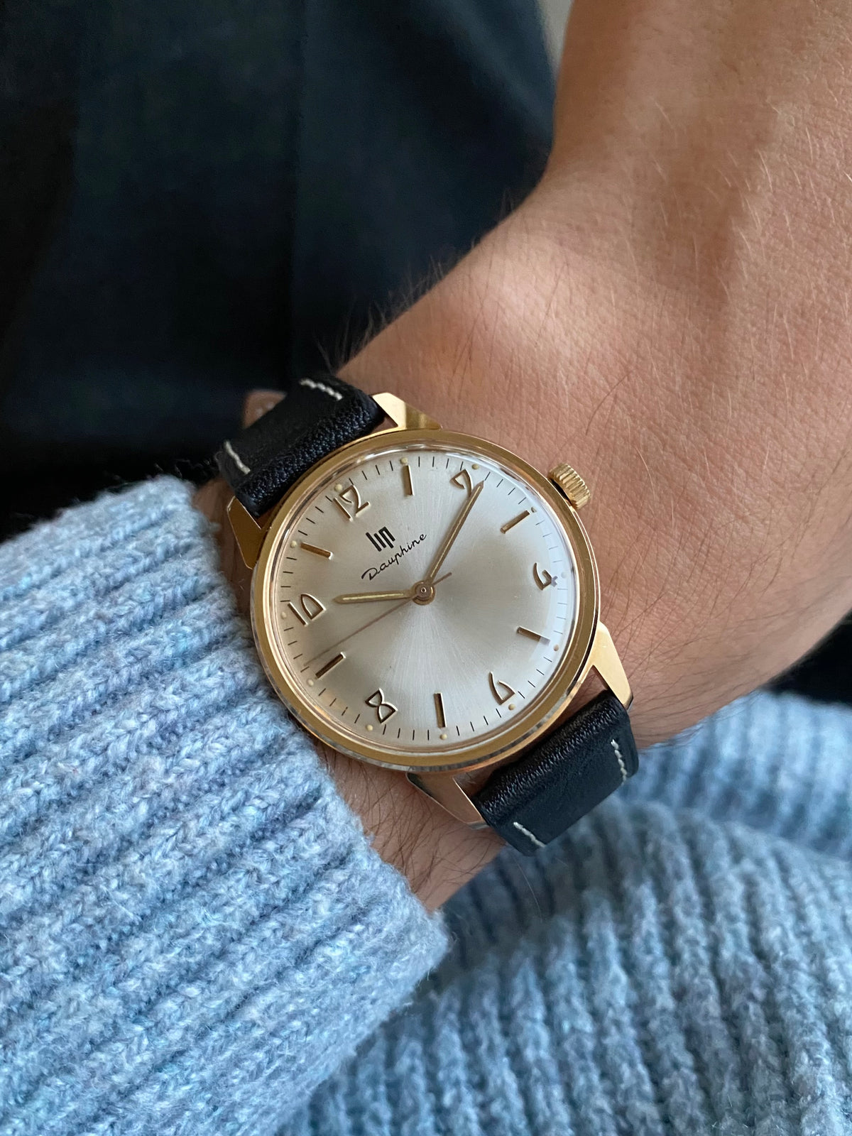LIP Dauphine France - Montre Vintage Mécanique Plaqué Or RSC553 - 1960