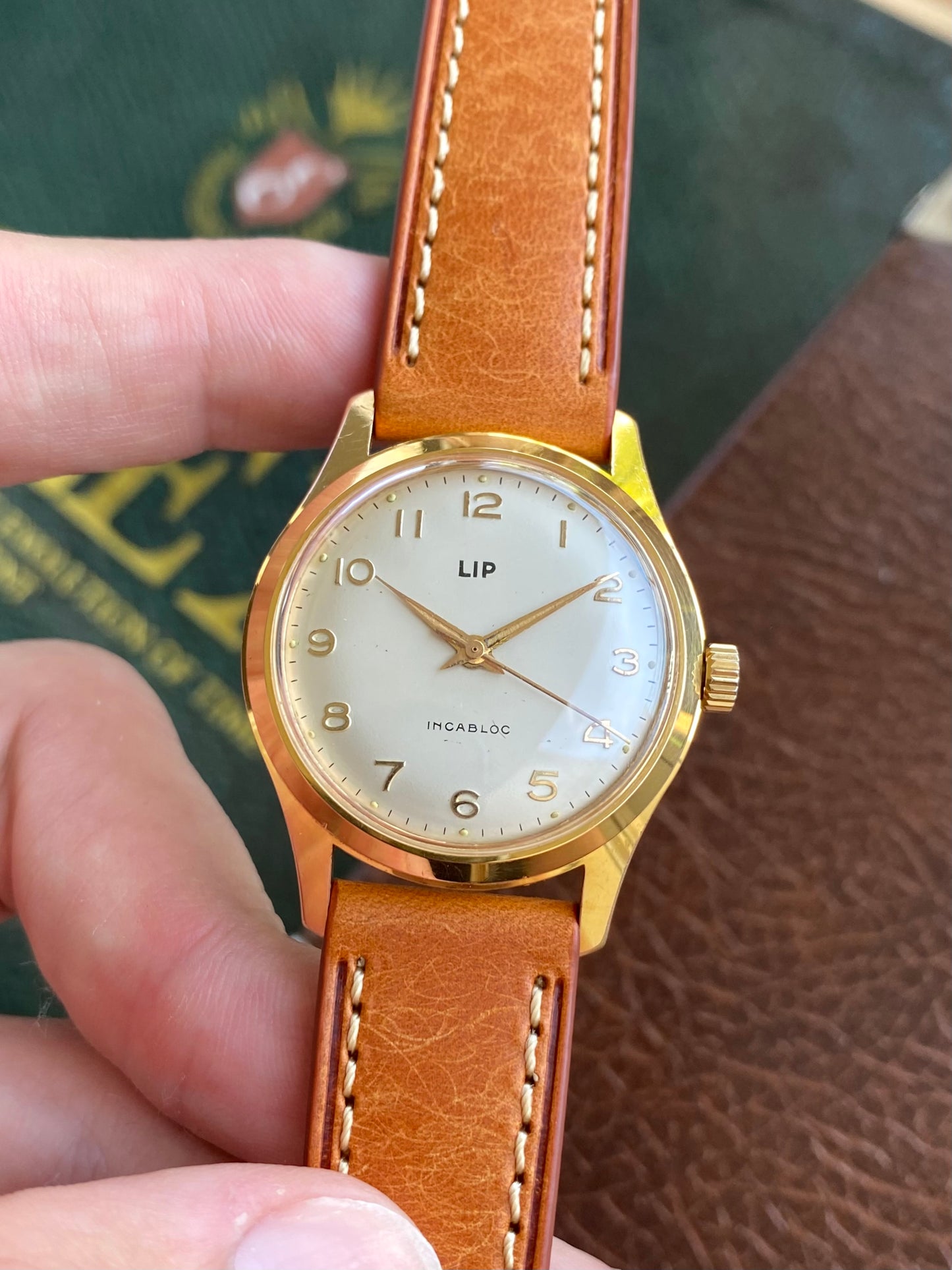 LIP France R23 Montre Vintage Mécanique Plaqué Or 1960
