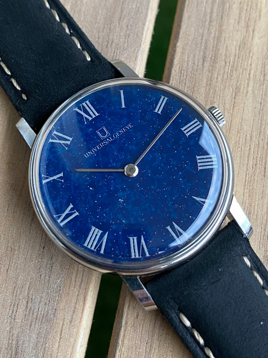 Universal Genève Lapis Lazuli Cal.42 Montre Vintage Mécanique 1960
