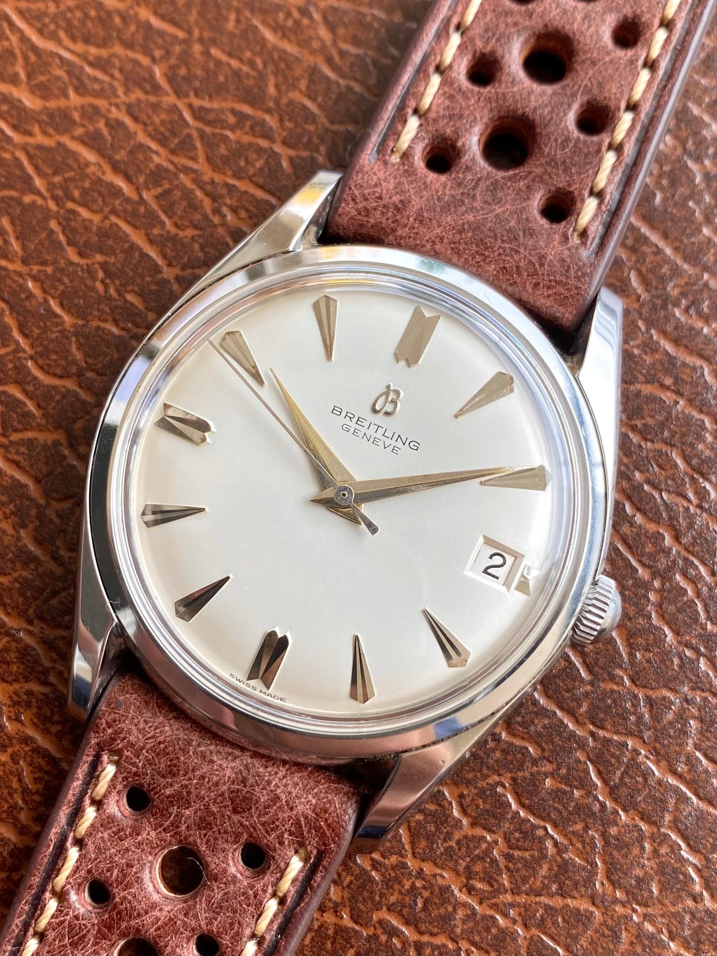 Breitling  Genève Ref.4001 - Montre Vintage Suisse Mécanique Venus 227 - 1960