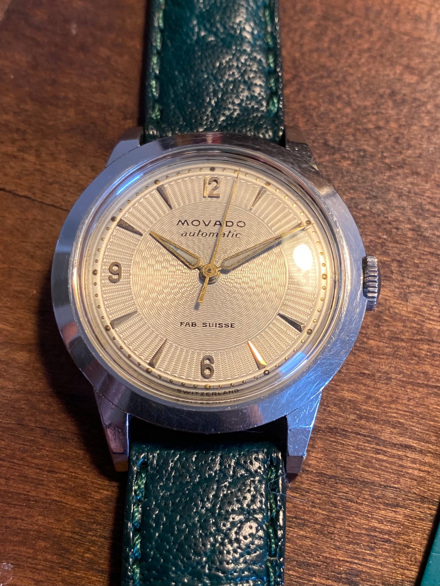 Movado Bumper Automatic C221a F.Borgel Case Montre Vintage 1940