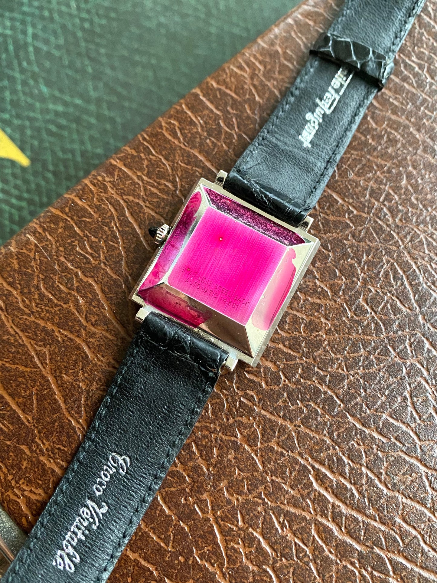 Emile Pequignet NOS Neuve de Stock - Montre Vintage Automatic Carré Chiffres Romains ETA 2670 - 1970