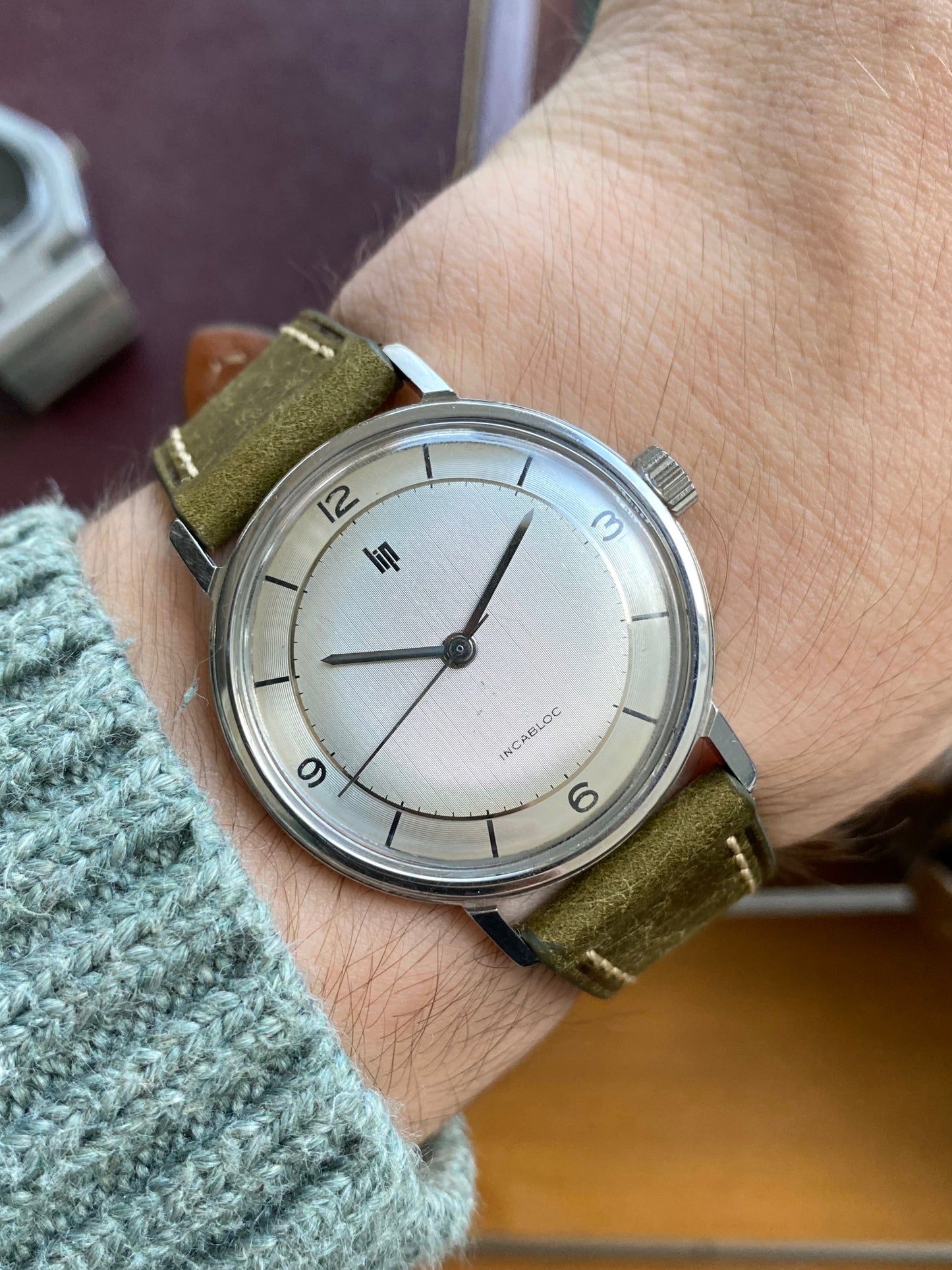 LIP France Montre Vintage Mécanique Acier Calibre R23 1960