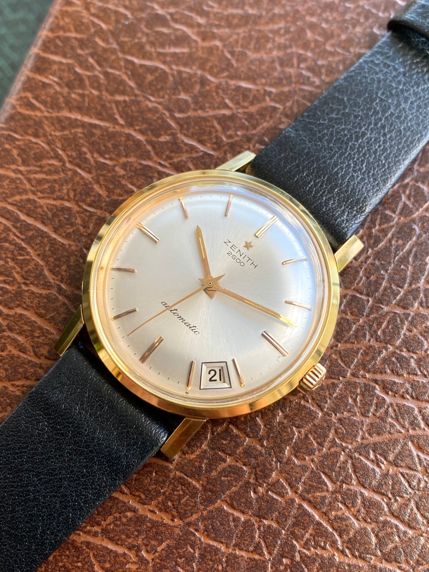 Zenith 2600 - Montre Vintage Automatique Cal. 2532 Mécanique Plaqué Or 1960
