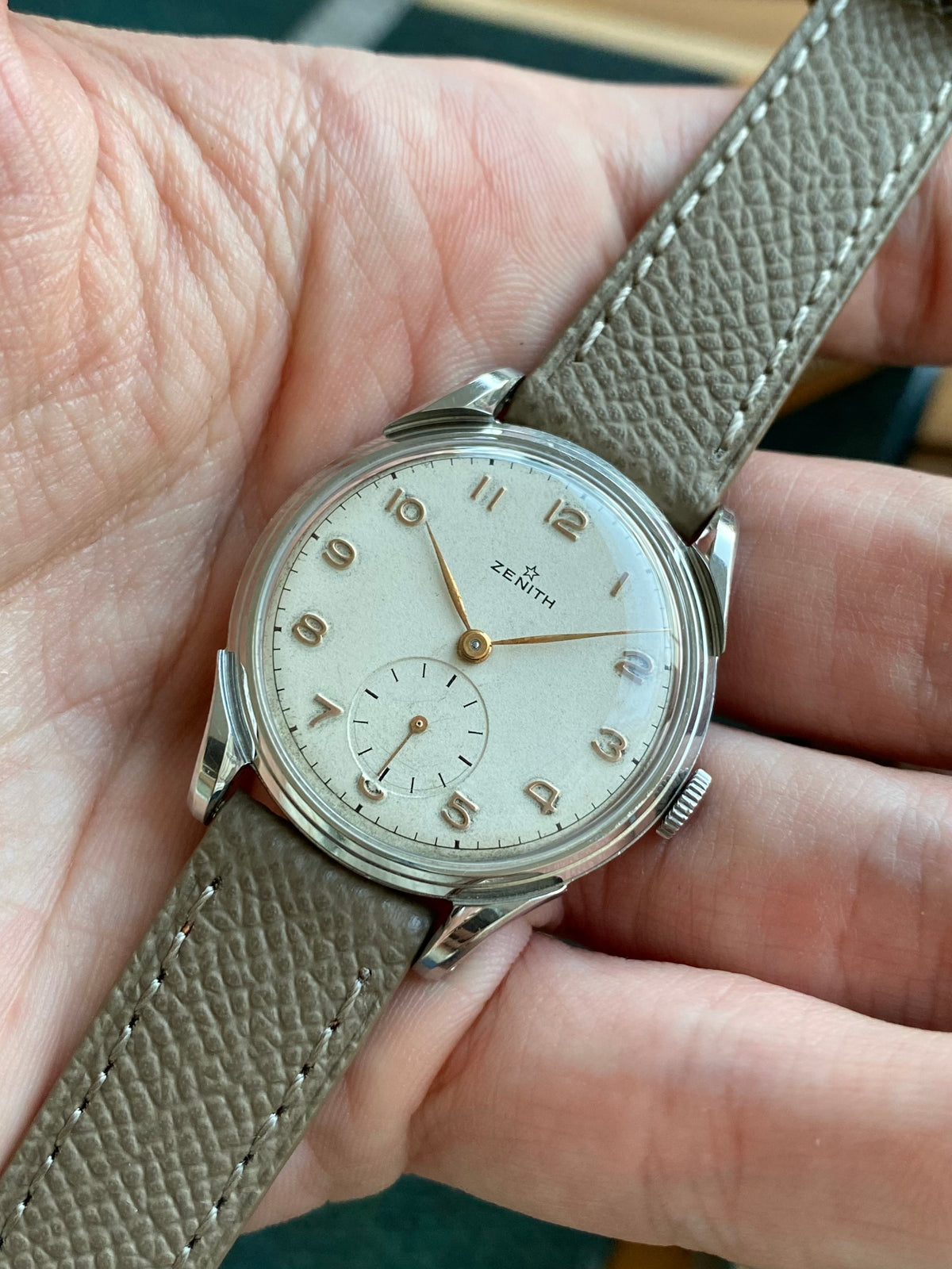 Zenith Cal. 106 Montre Vintage Mécanique Acier 1950