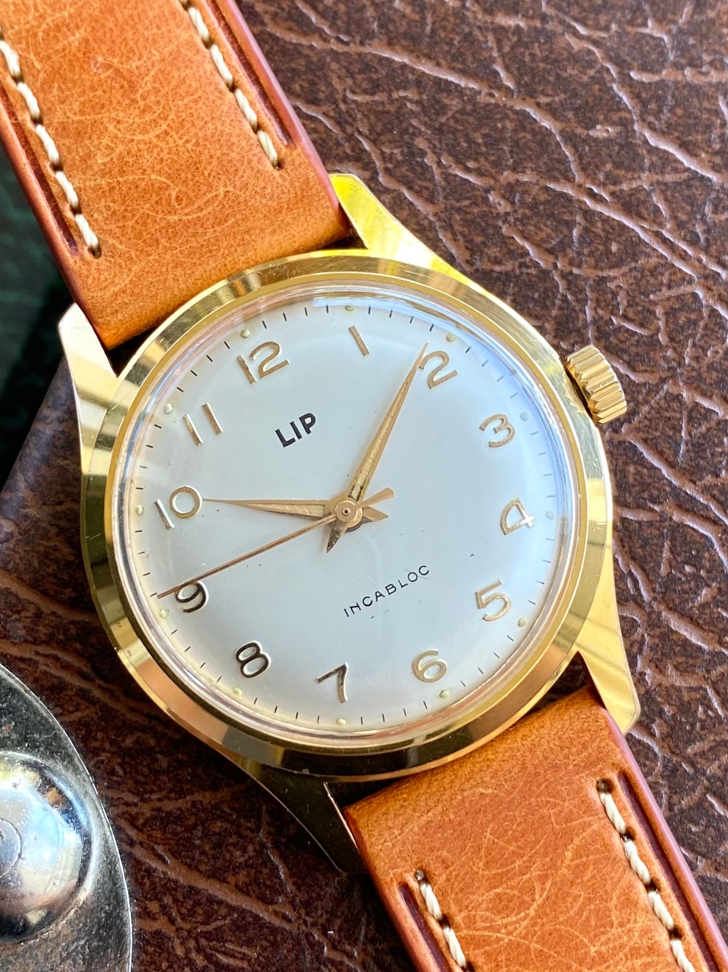 LIP France R23 Montre Vintage Mécanique Plaqué Or 1960