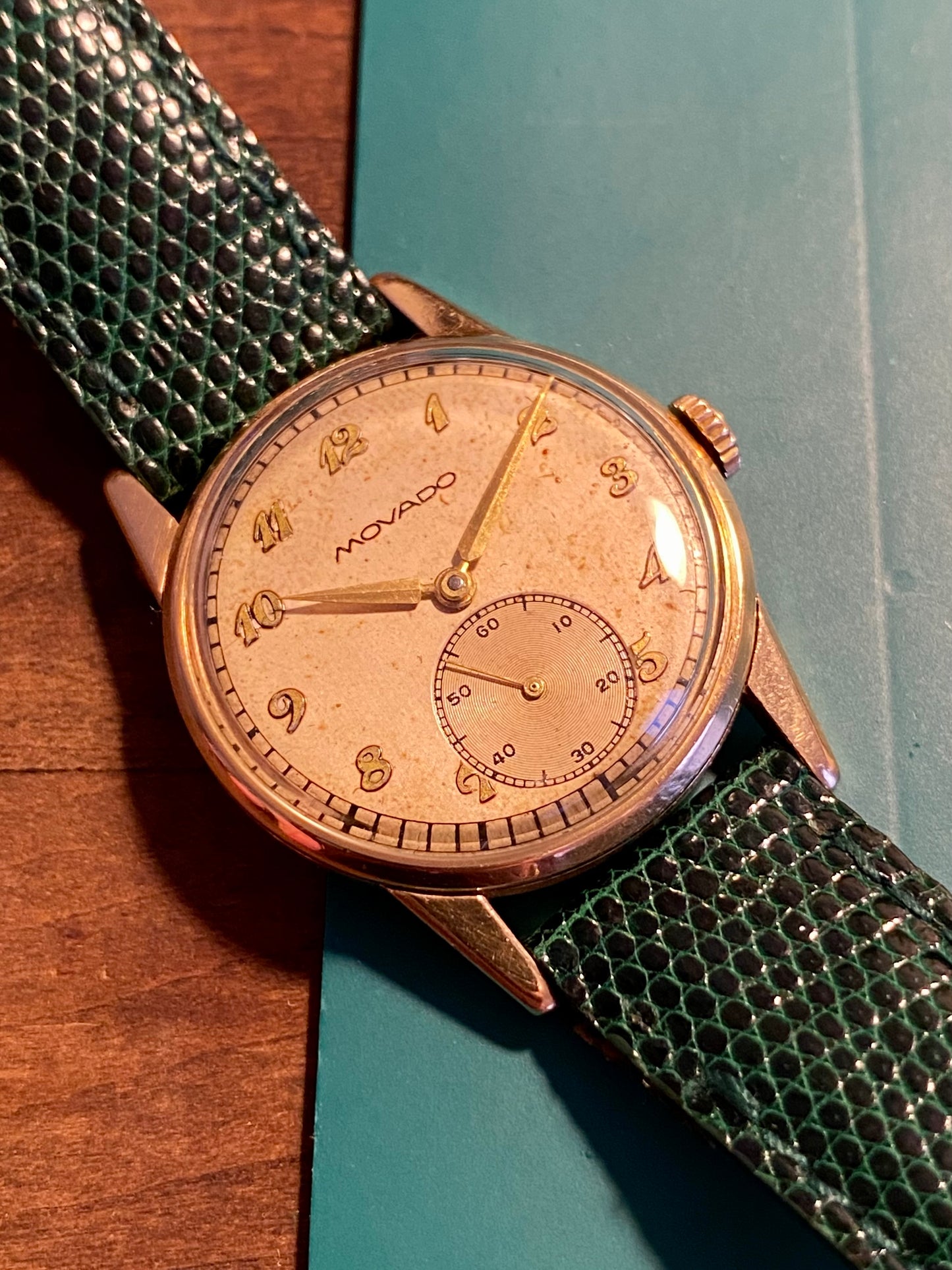 Movado Cal.75 Or Jaune 18k 750/1000 Montre Vintage Mécanique Breguet Dial 1940