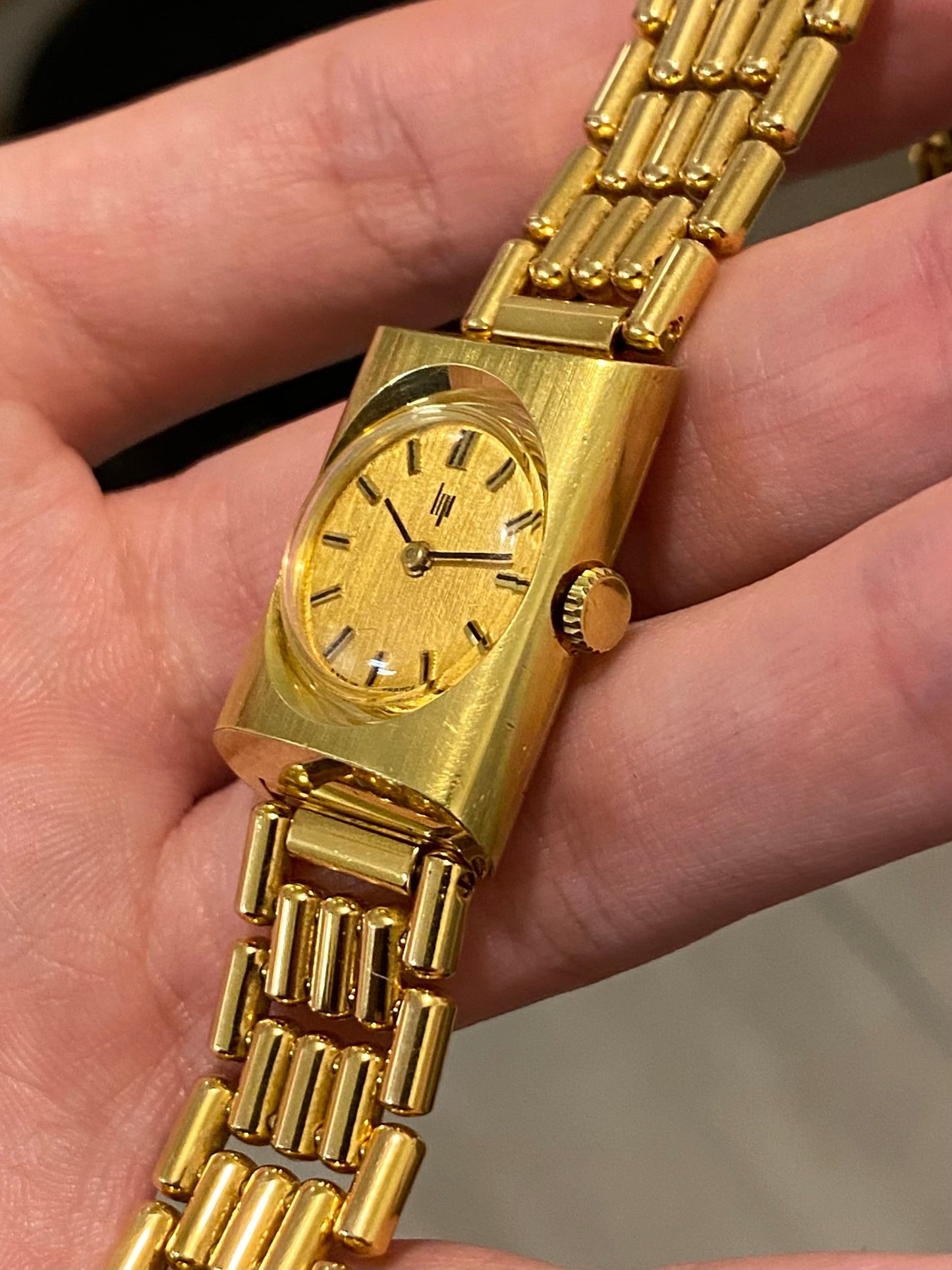 Montre Femme LIP Mécanique Plaqué Or 1960