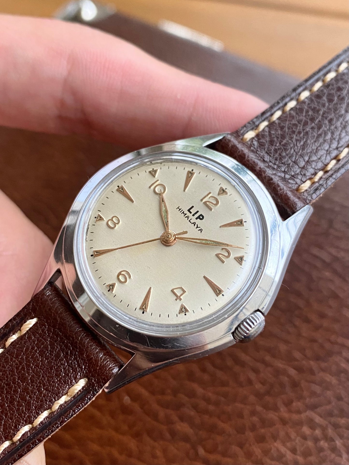 LIP Himalaya 1ère Génération R25 Montre Vintage Mécanique France 1950