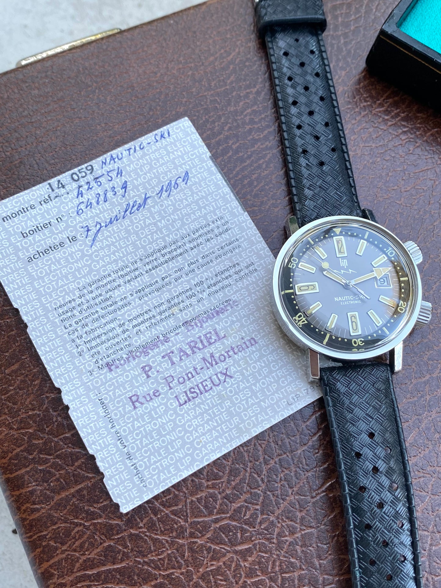 LIP Nautic-Ski Electronic Gris - Boîte + Garantie Totale - Montre Vintage R148 - 1969