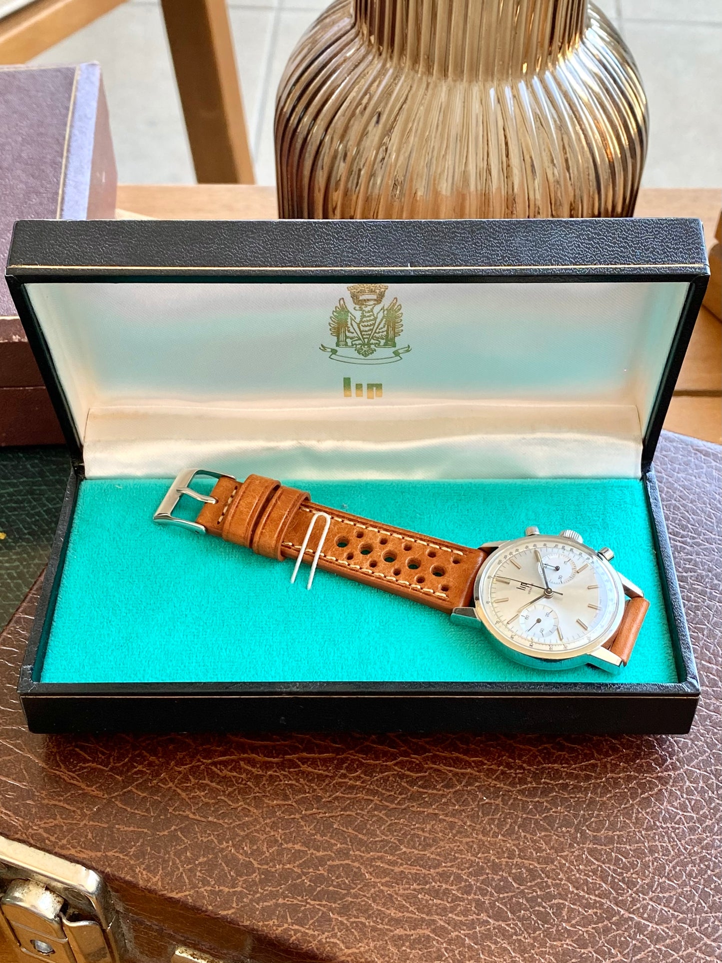 LIP Genève Chronographe RCH830 - Montre Vintage Mécanique - Boîtier Monobloc Acier - 1960