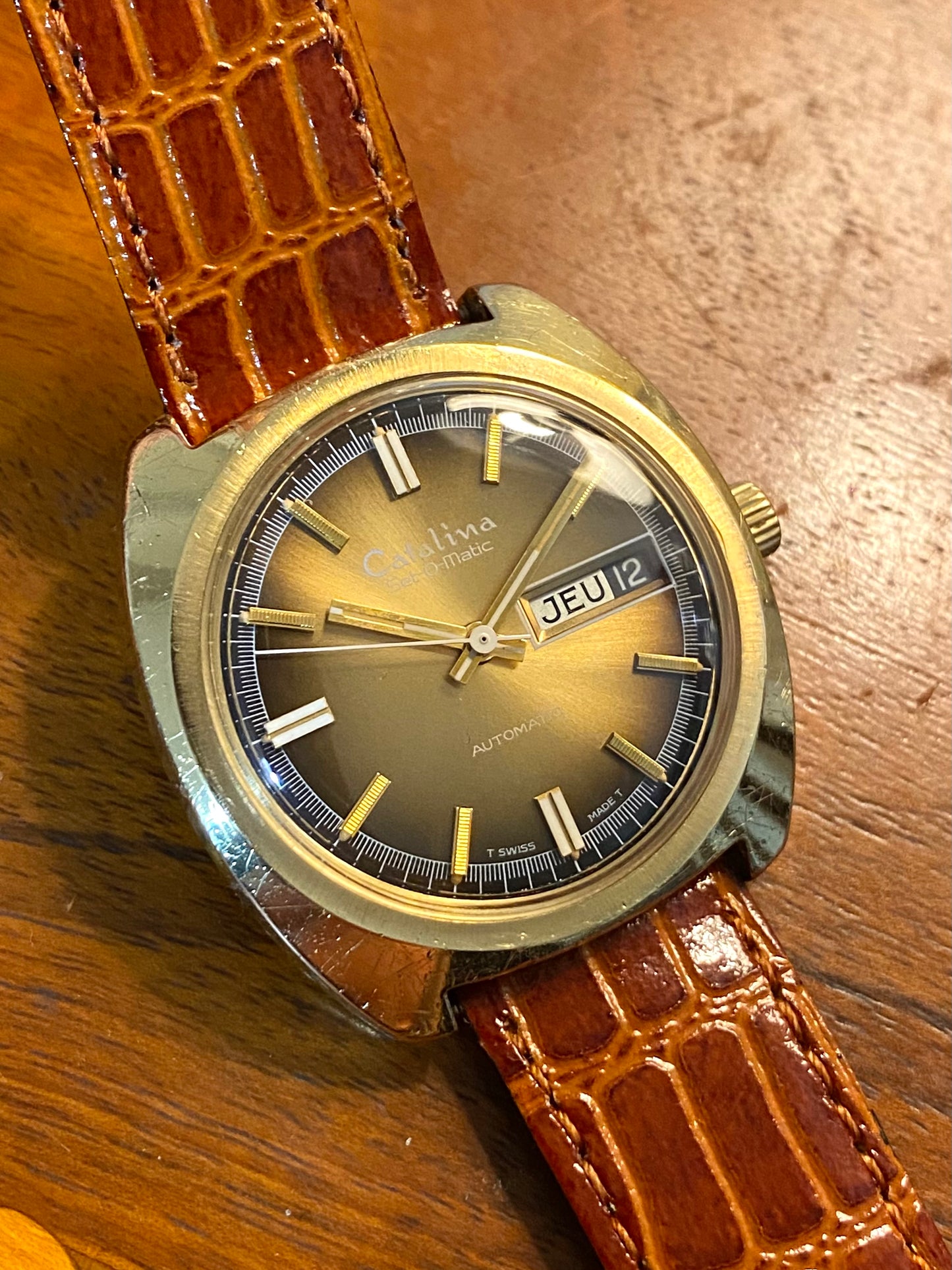 Catalina (Bulova - Caravelle) Set-O-Matic Montre Vintage Automatic 1970