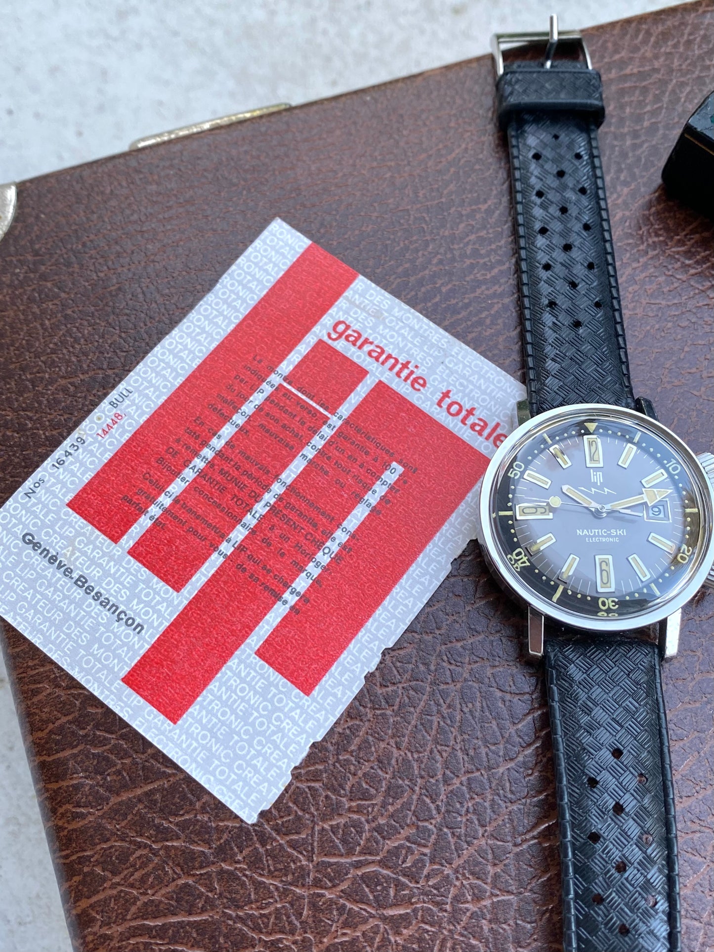 LIP Nautic-Ski Electronic Gris - Boîte + Garantie Totale - Montre Vintage R148 - 1969