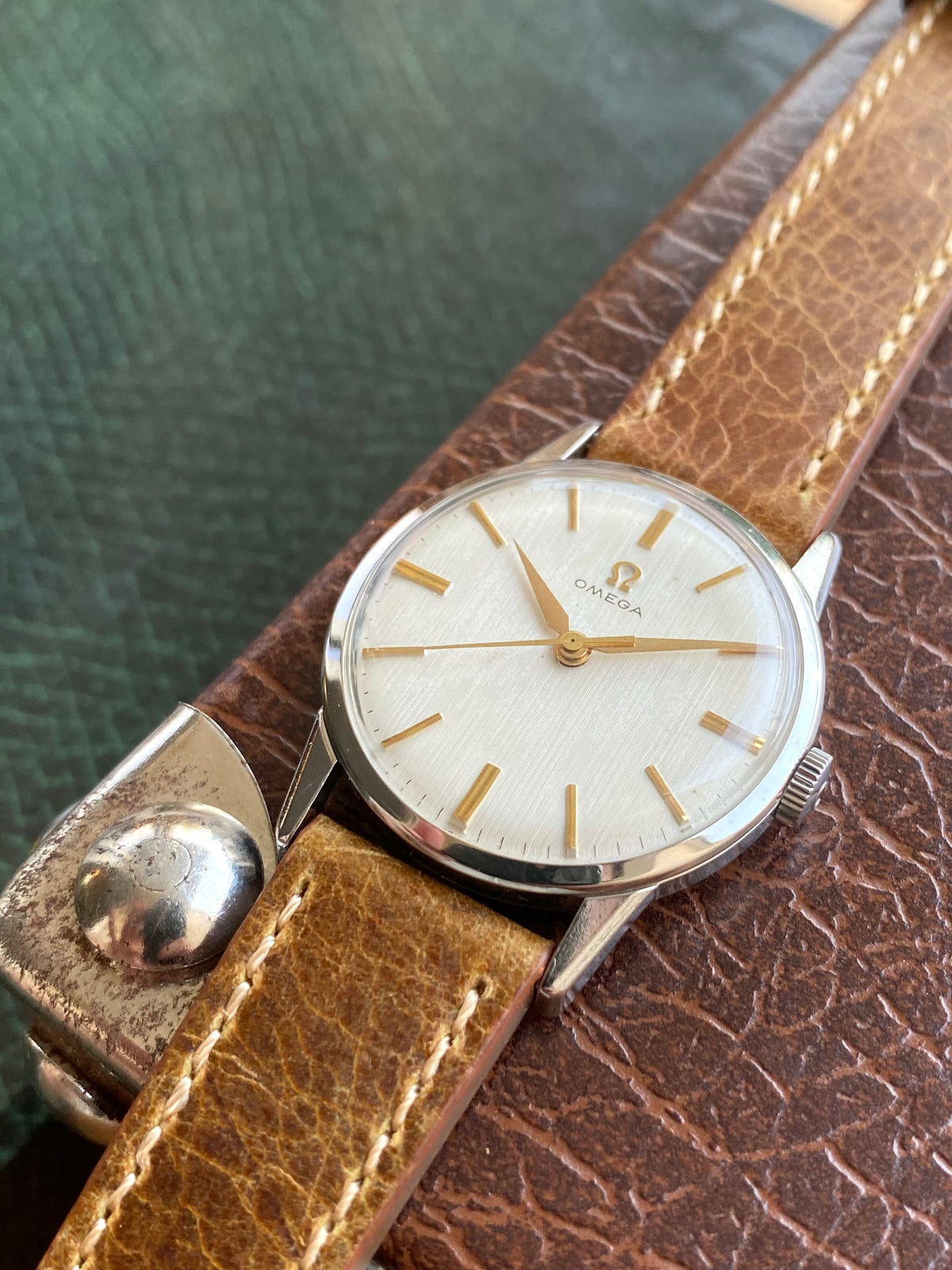 Omega Cal.285 - Montre Vintage Mécanique Ref.14714-1SC Acier - Cadran LIN 1960