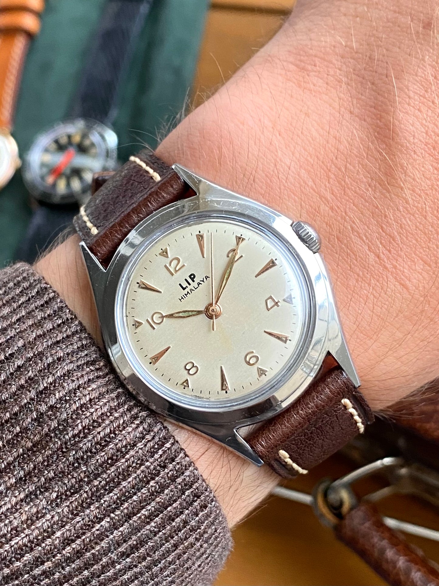 LIP Himalaya 1ère Génération R25 Montre Vintage Mécanique France 1950