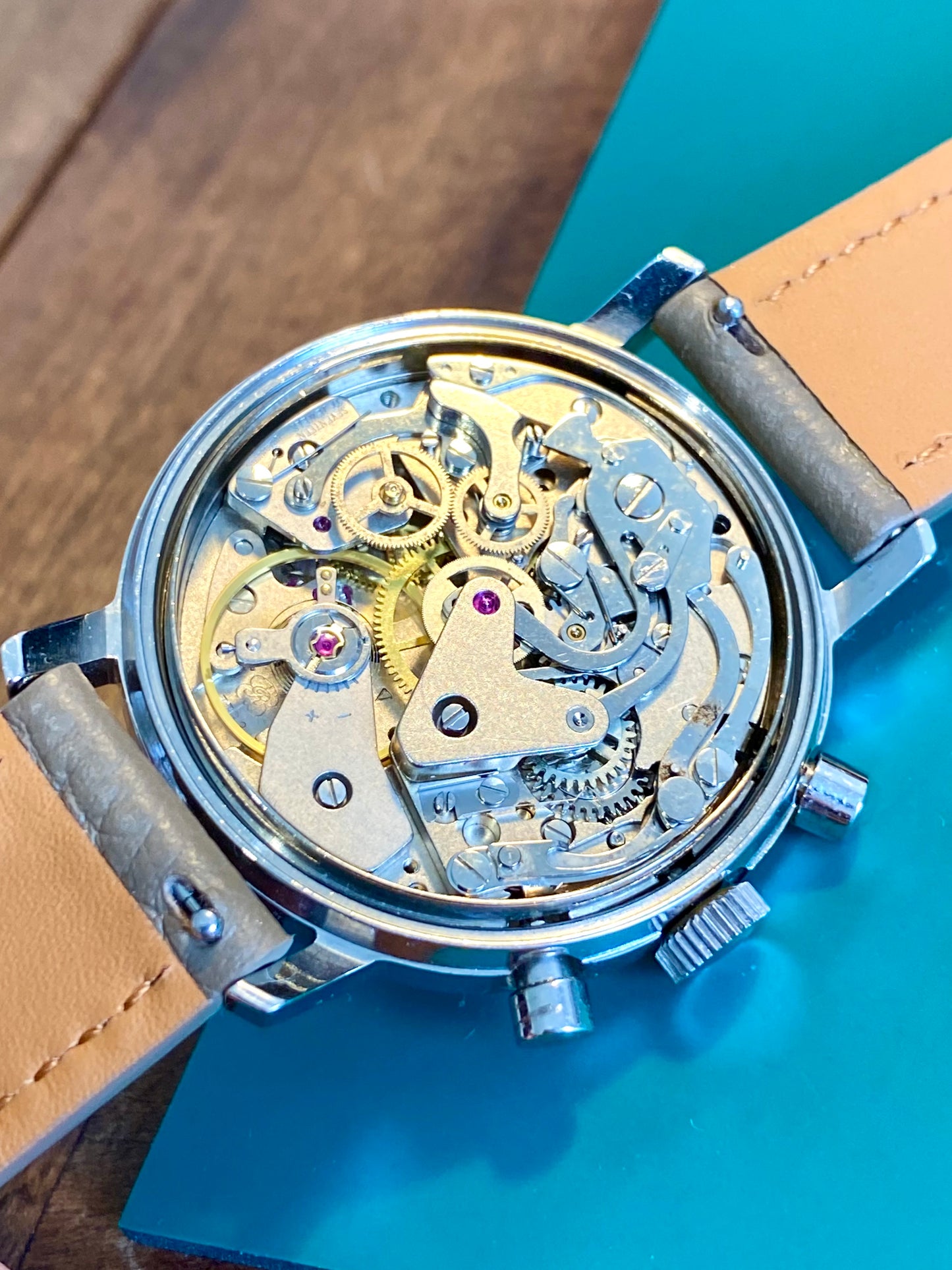 Aurex Chronographe Montre Vintage Mécanique Valjoux 7733 - 1970