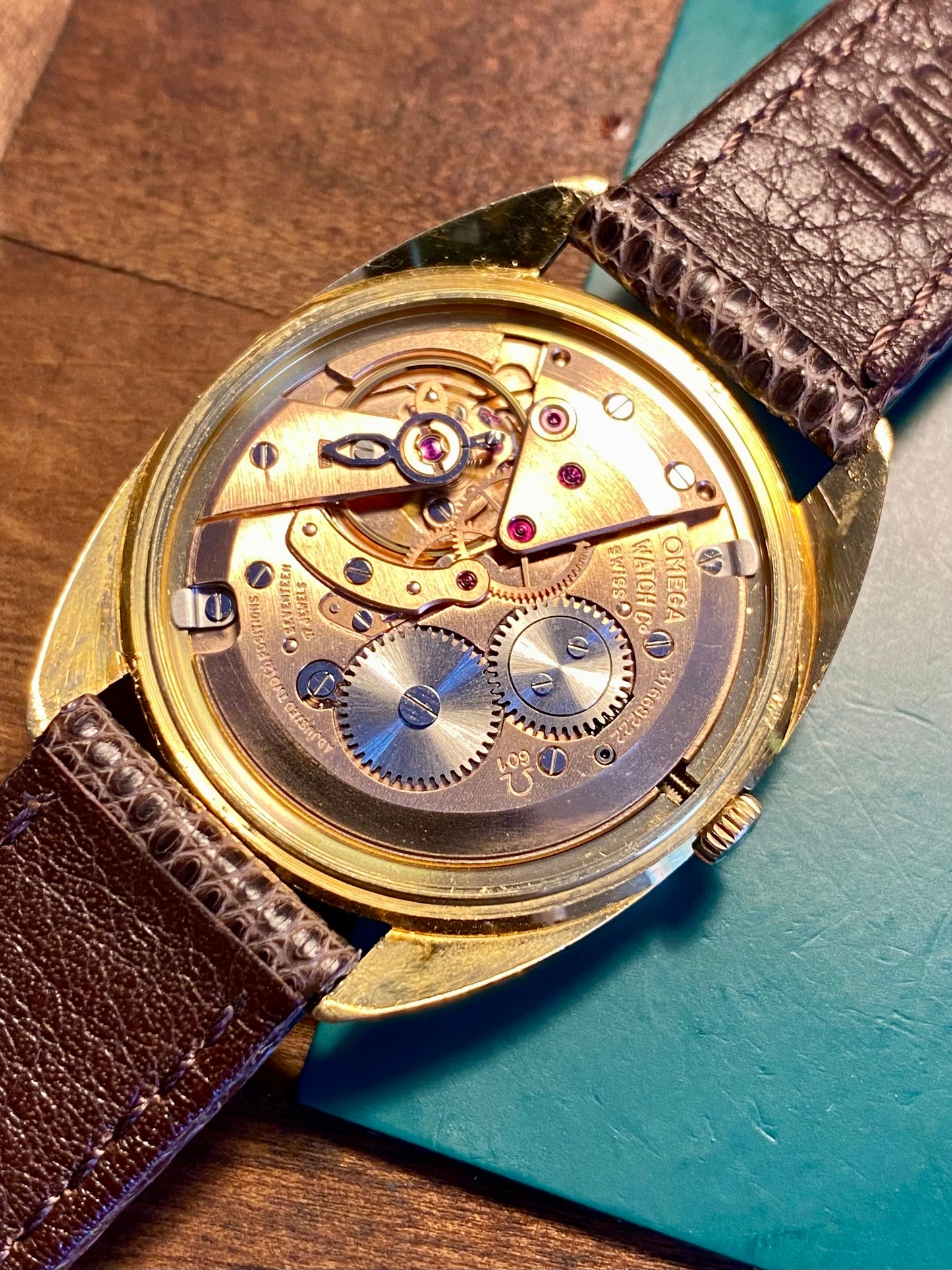 Omega 18k 750/1000 Or Jaune 131-90001 Montre Vintage Cal.601 Mécanique 1969
