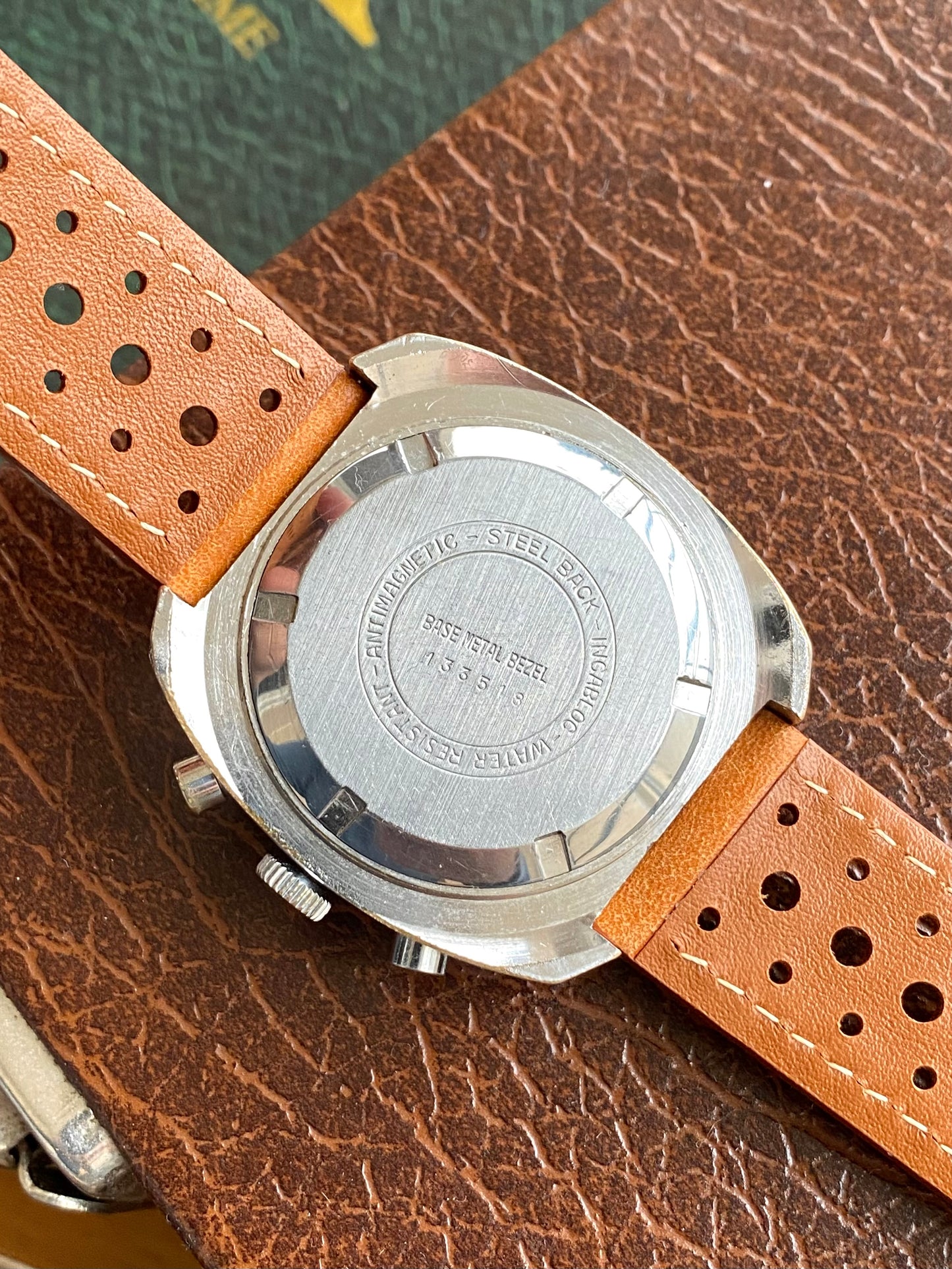 Herma Le Mans - Montre Vintage France 24h Course Automobile Racing Chronographe Valjoux 7733 - 1970