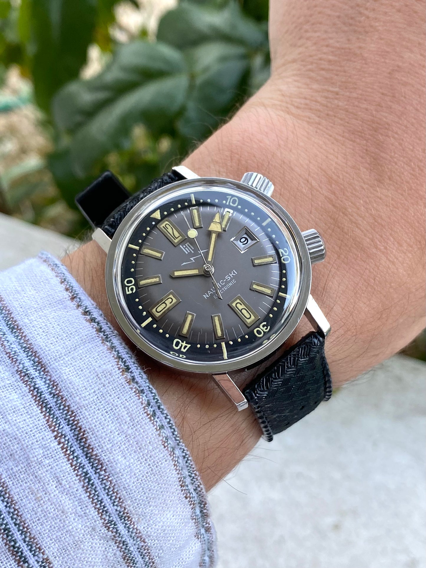 LIP Nautic-Ski Electronic Gris - Boîte + Garantie Totale - Montre Vintage R148 - 1969