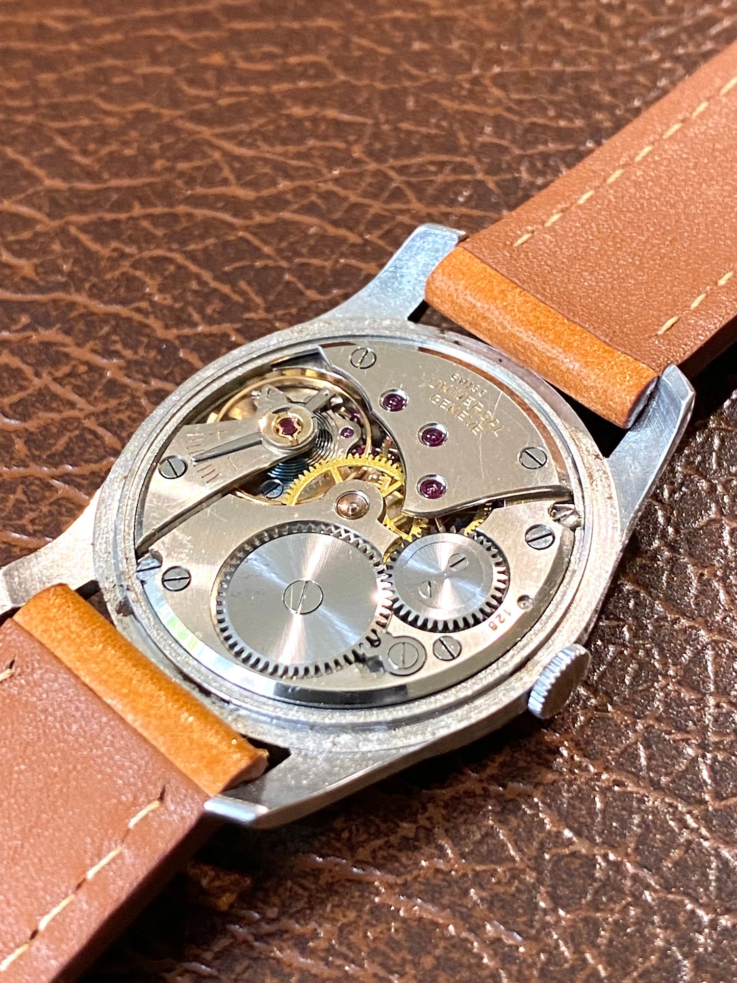 Universal Genève Montre Vintage Mécanique Cal.128 Réf. 212204 - 1954