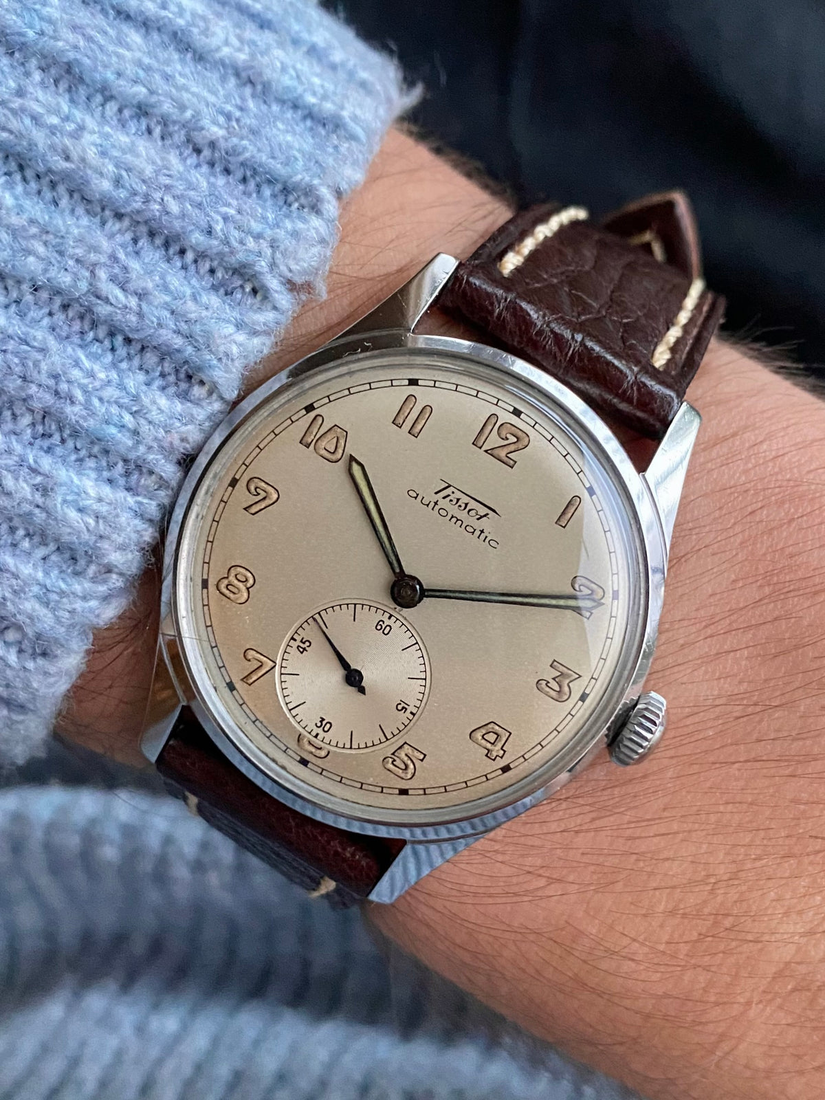 Tissot Bumper Automatic Ref. 6540-1 Montre Vintage Mécanique Acier 1940