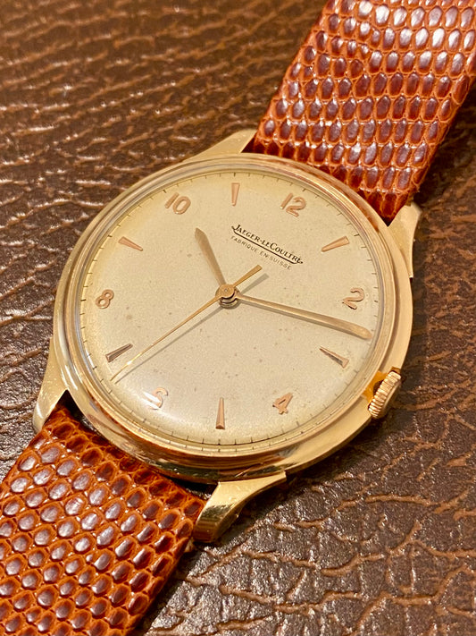 Jaeger-LeCoultre Fab. Suisse Or Jaune 18k 750/1000 Montre Vintage Mécanique Cal. P800/G 1950