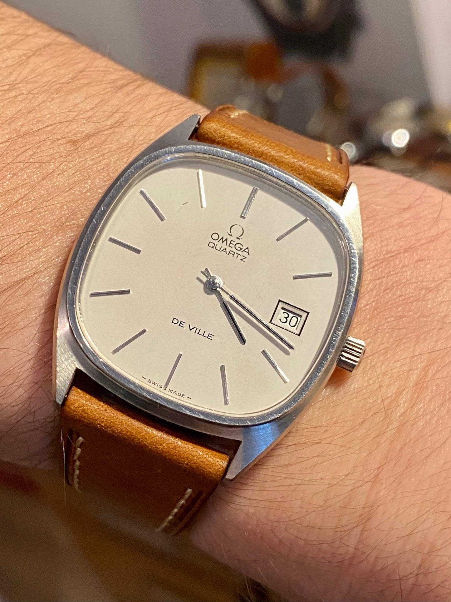 Omega DeVille Quartz Cal.1325 Réf. 192.0028 Montre Vintage 1970